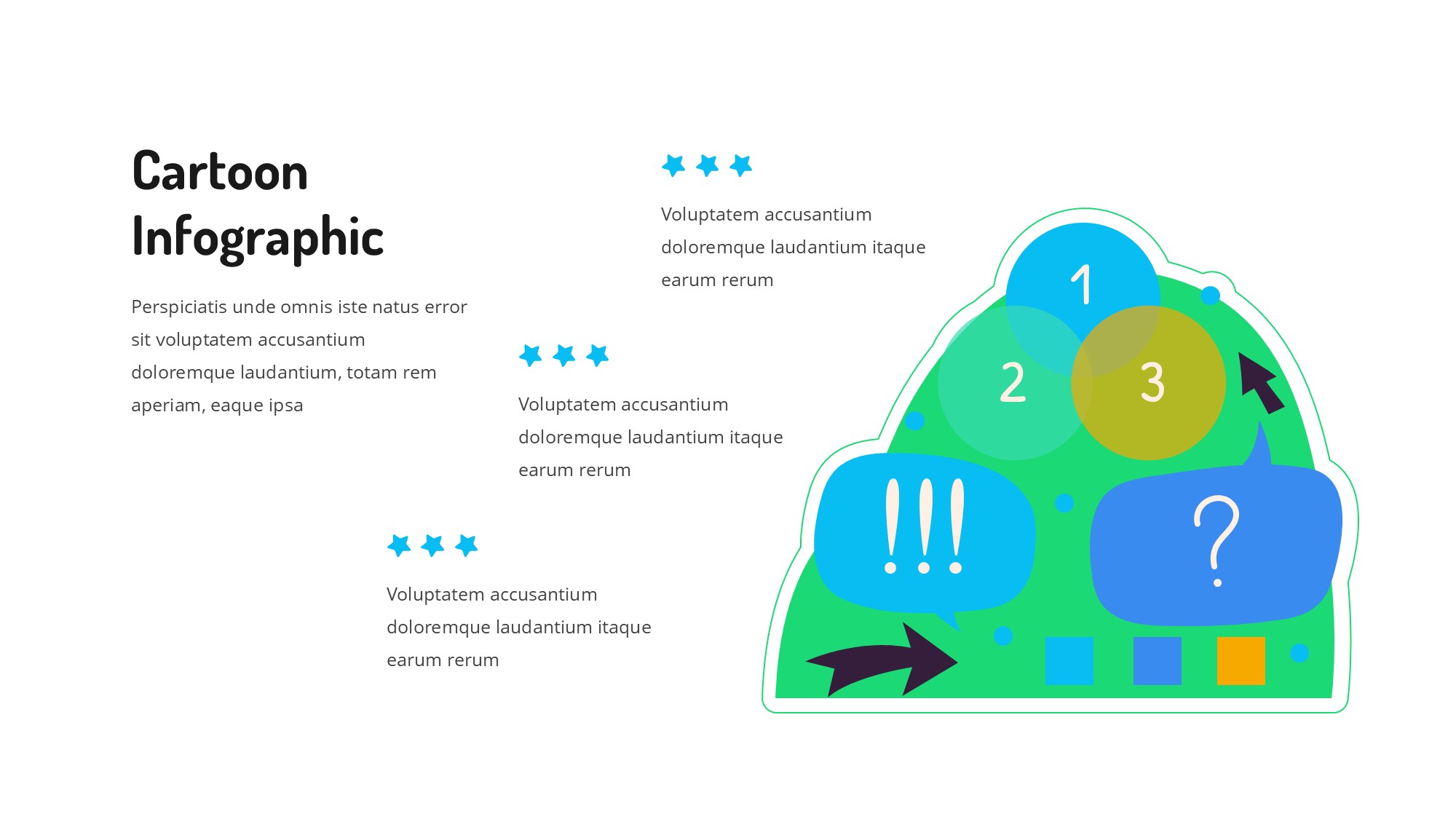 线条图形信息图示PPT模板