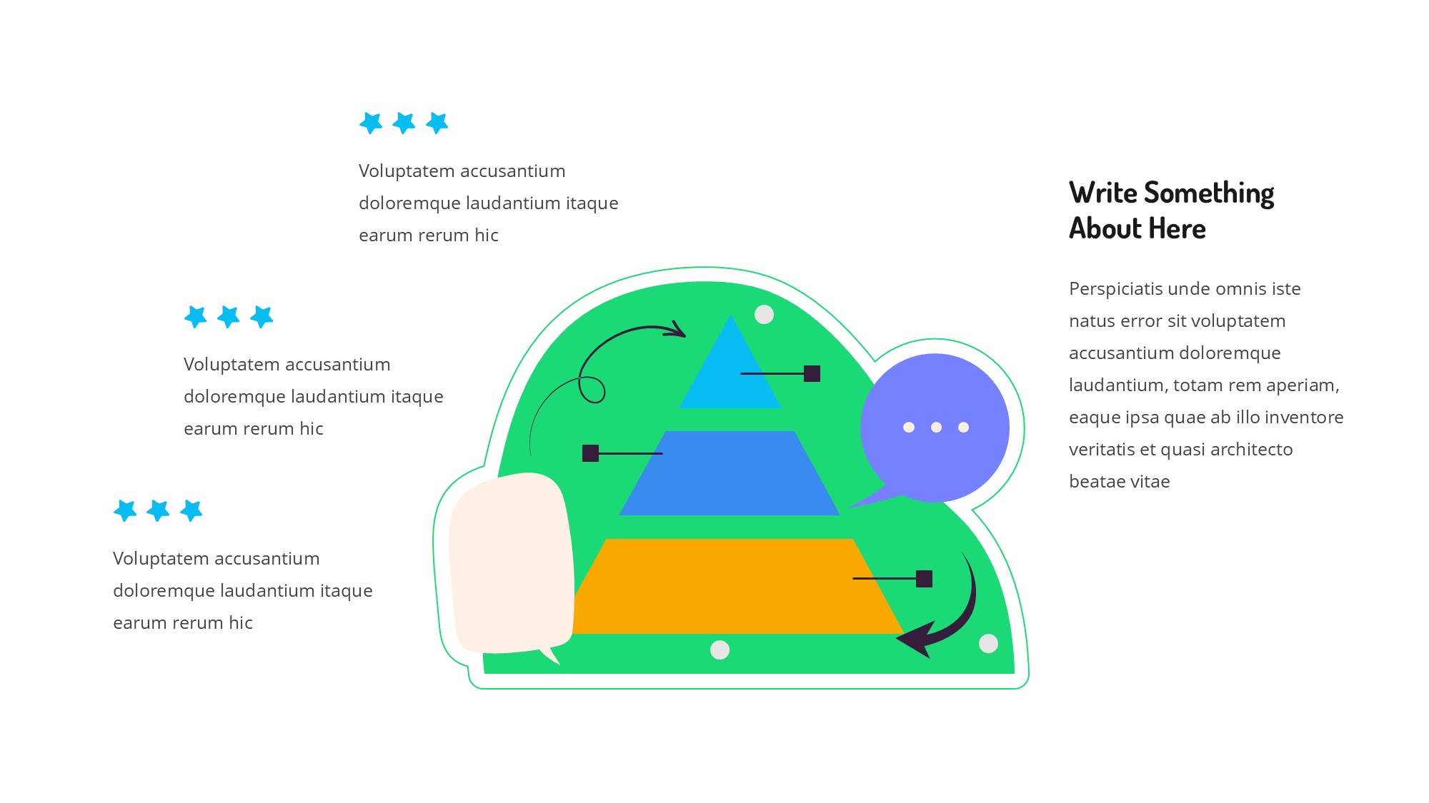 线条图形信息图示PPT模板