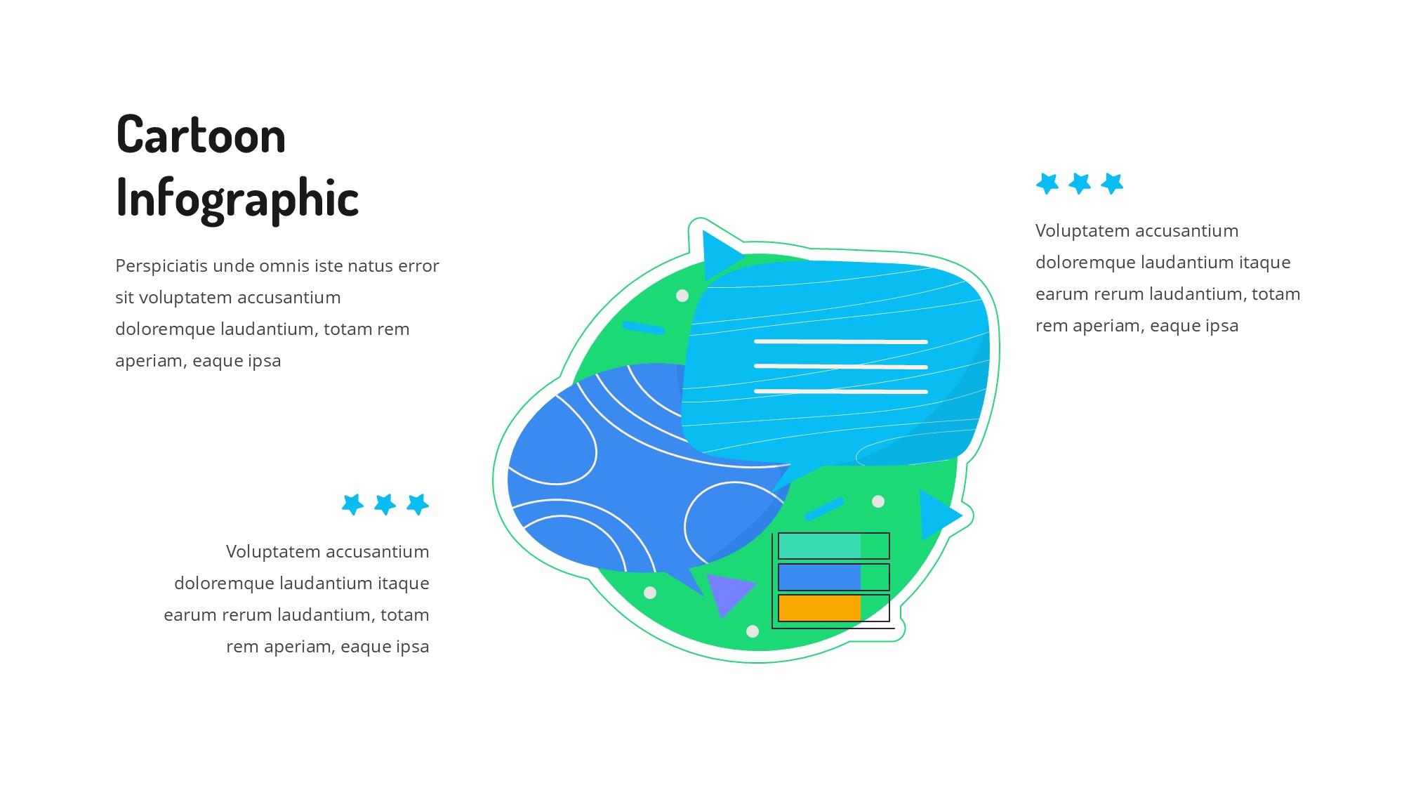 线条图形信息图示PPT模板