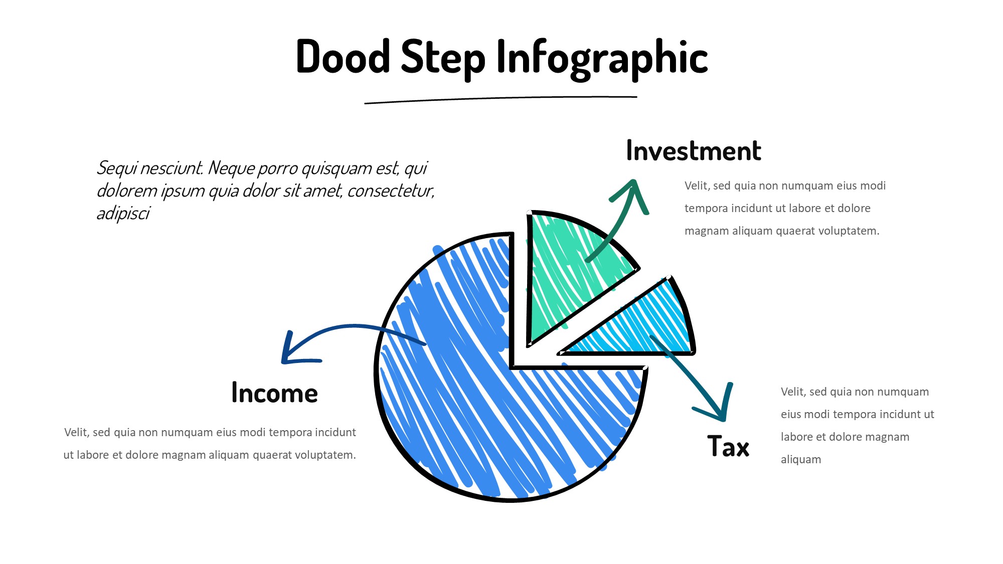 线条图形信息图示PPT模板