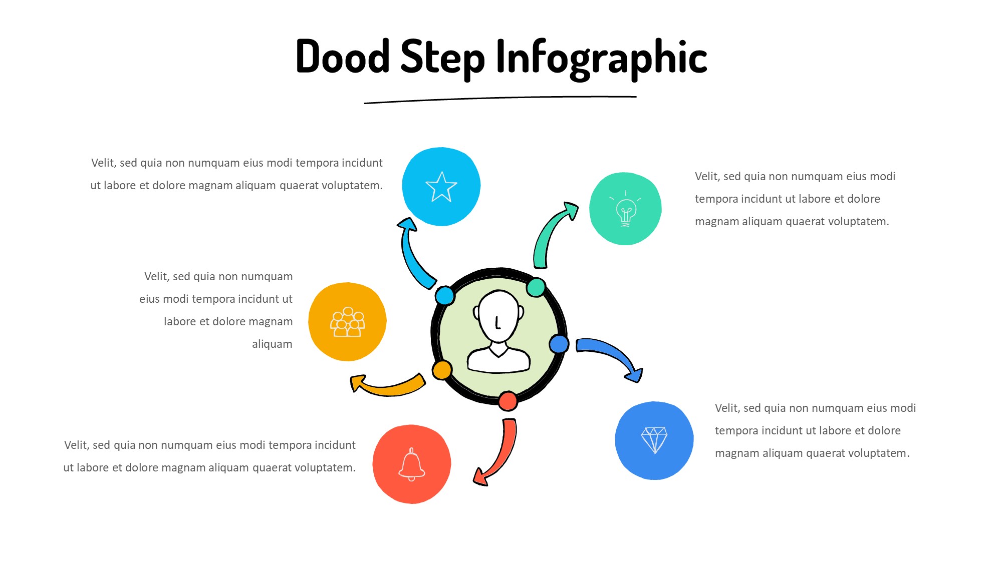 线条图形信息图示PPT模板