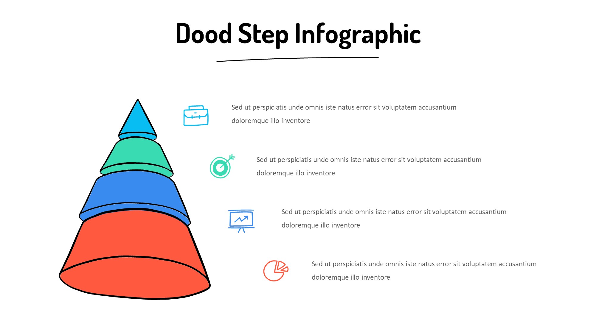线条图形信息图示PPT模板