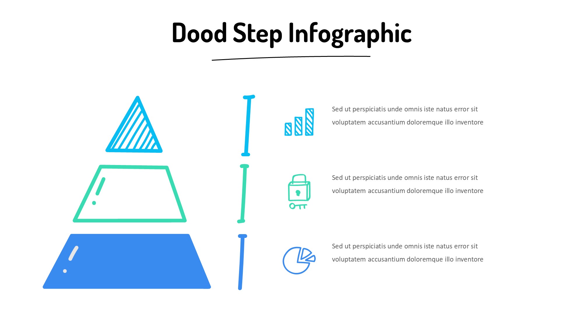 线条图形信息图示PPT模板