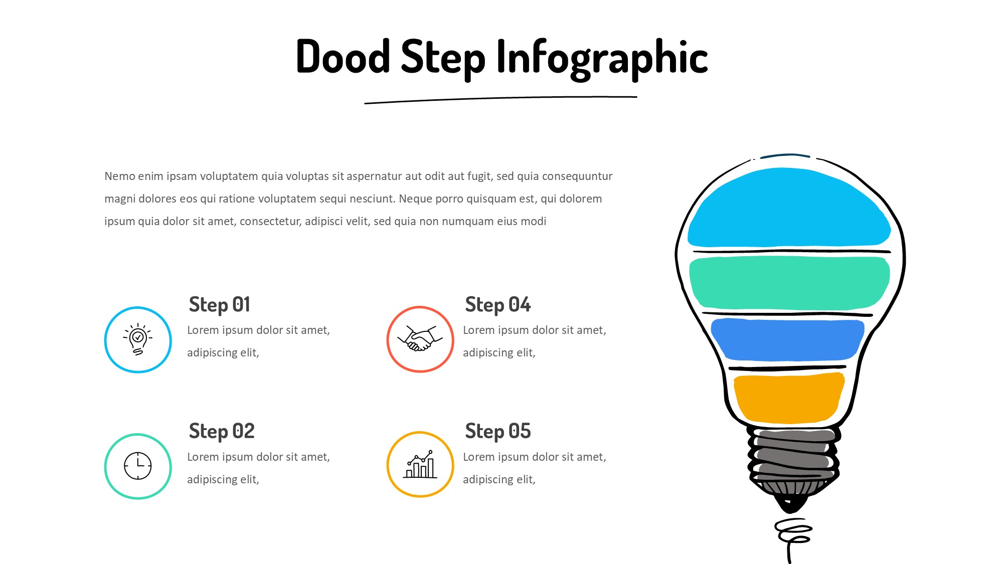 线条图形信息图示PPT模板