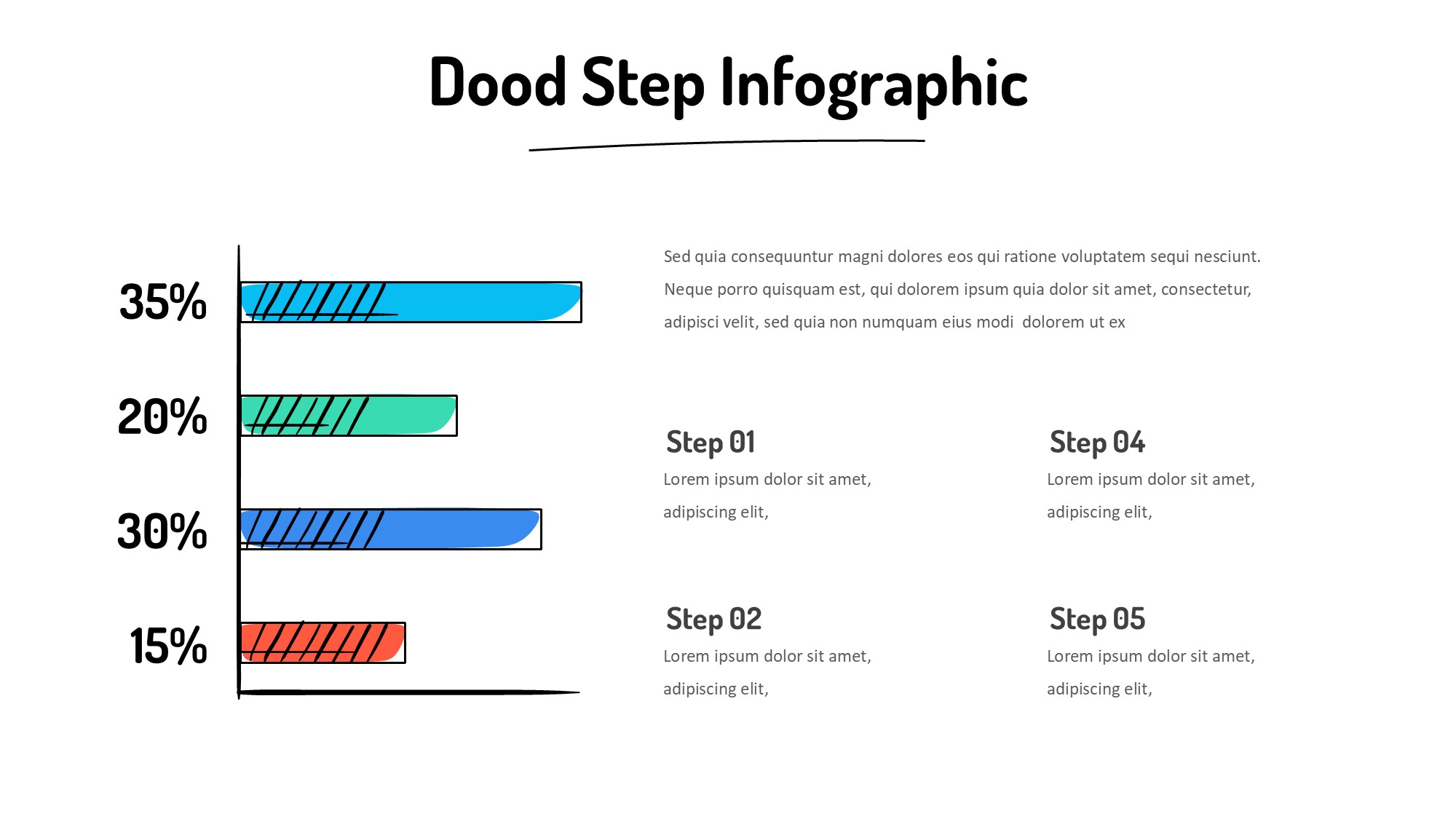 线条图形信息图示PPT模板
