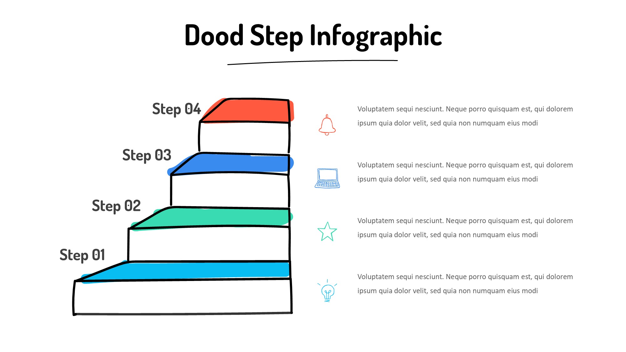 线条图形信息图示PPT模板