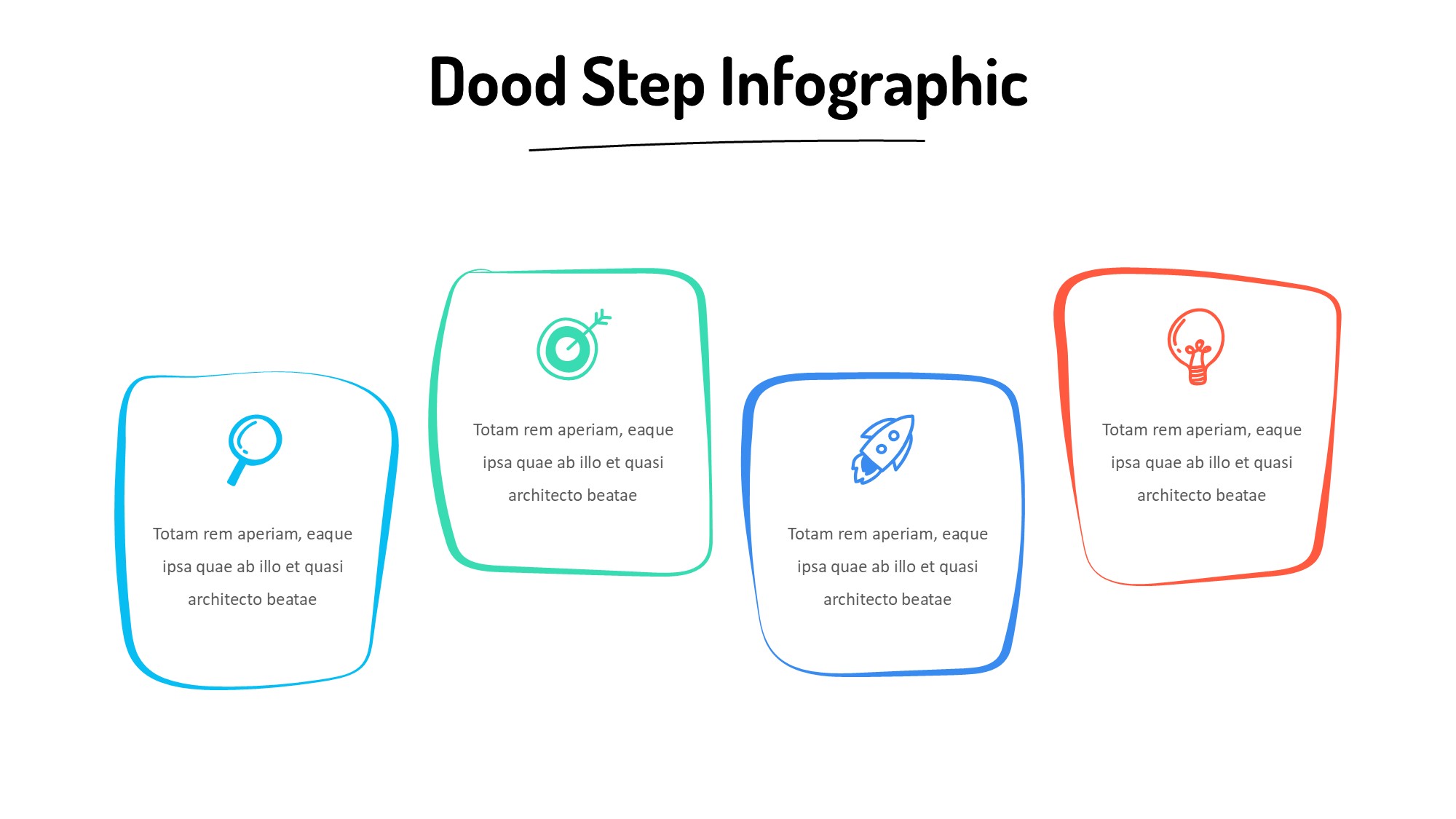 线条图形信息图示PPT模板