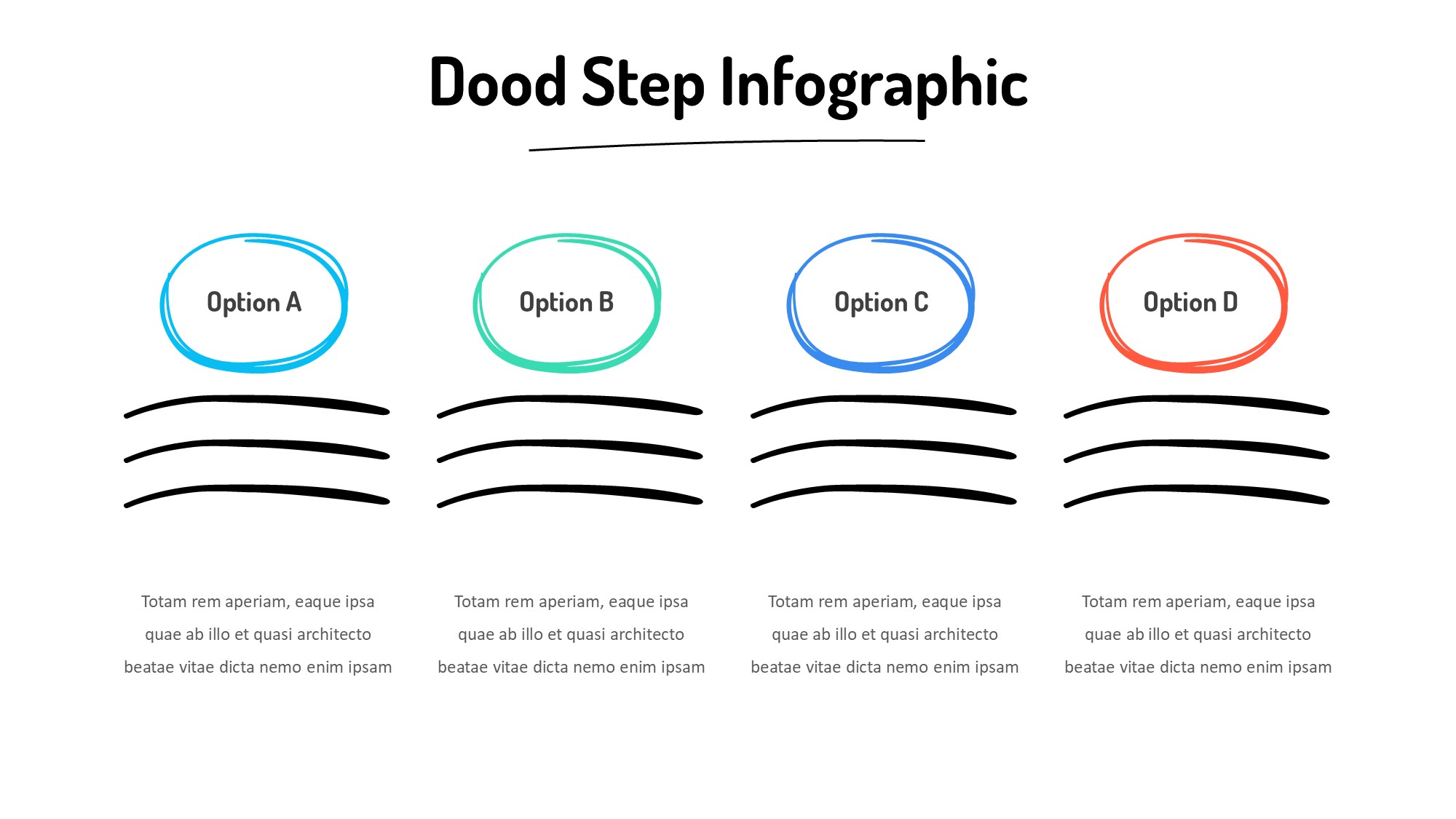线条图形信息图示PPT模板