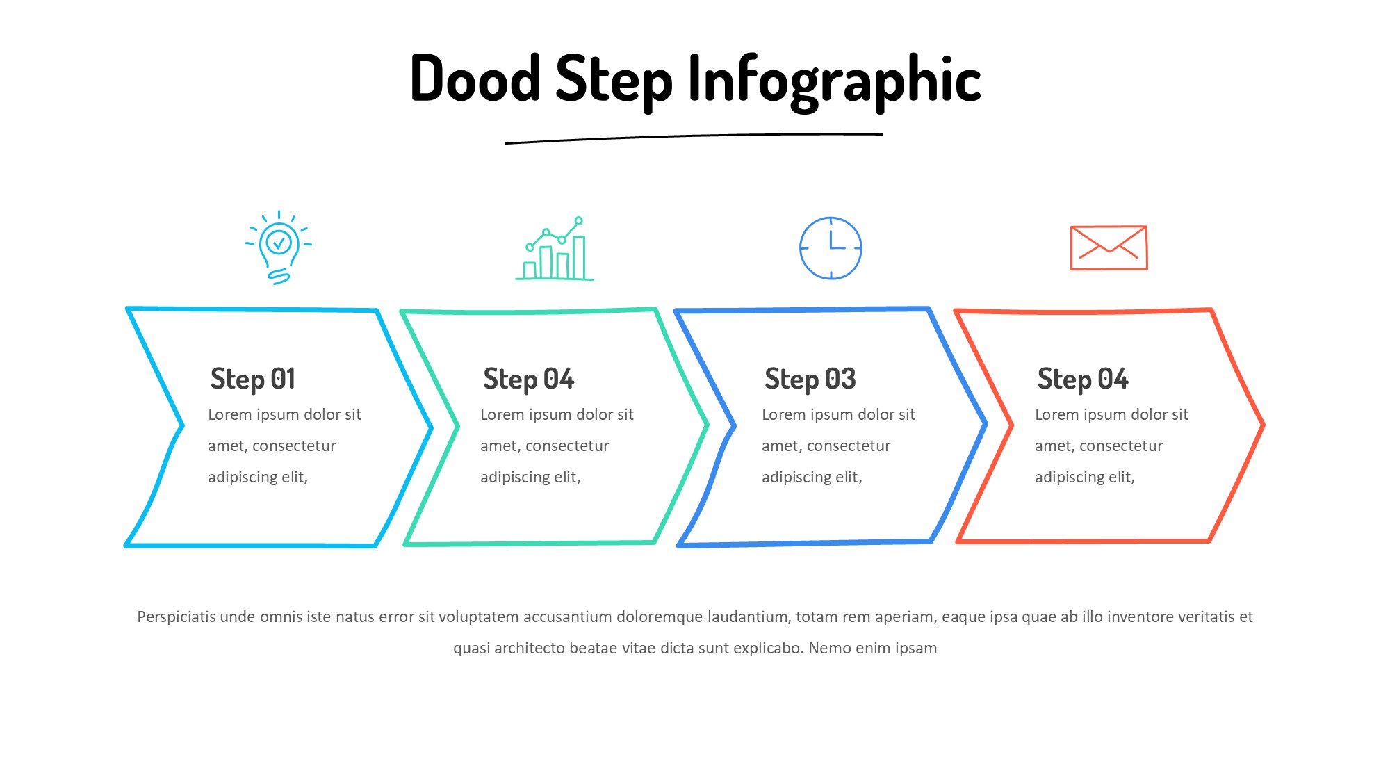 线条图形信息图示PPT模板