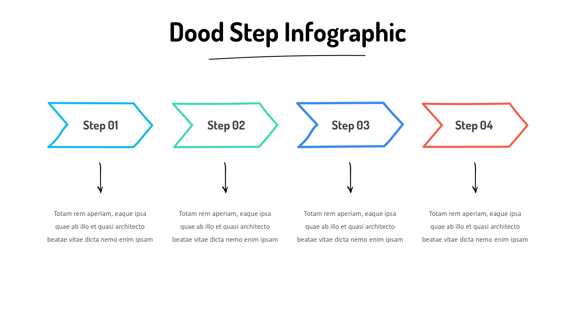 线条图形信息图示PPT模板