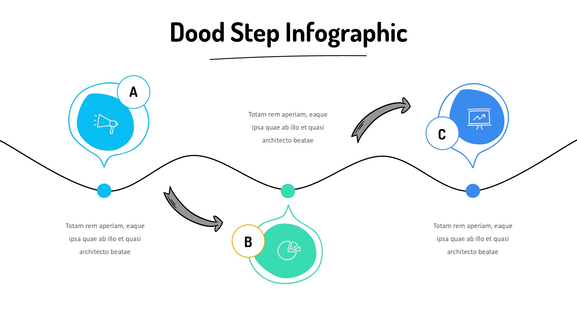 线条图形信息图示PPT模板