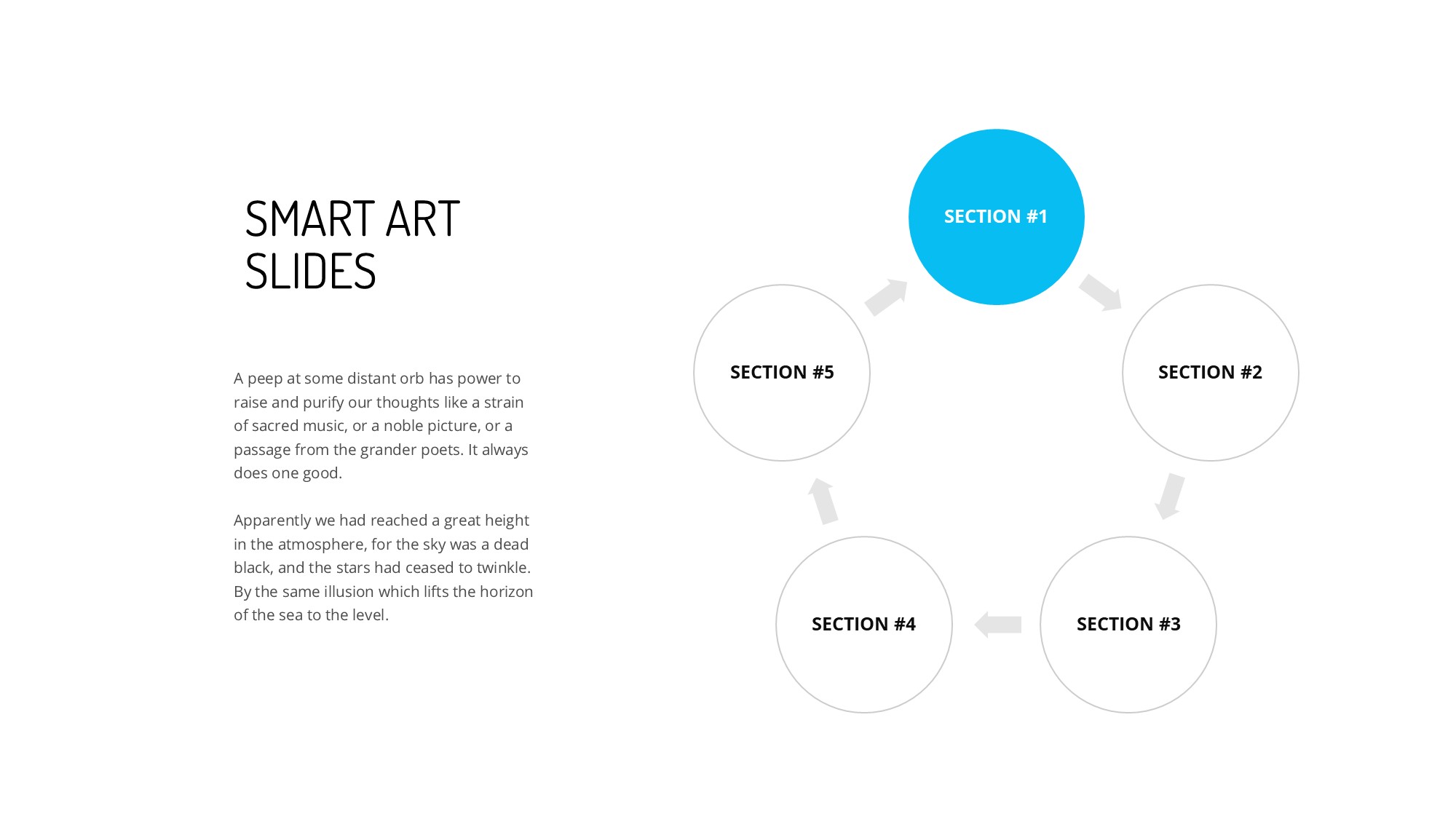 线条图形信息图示PPT模板