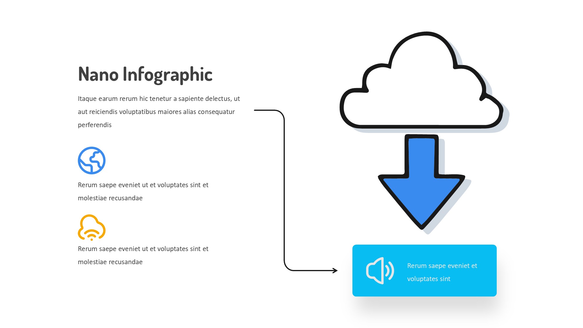 线条图形信息图示PPT模板