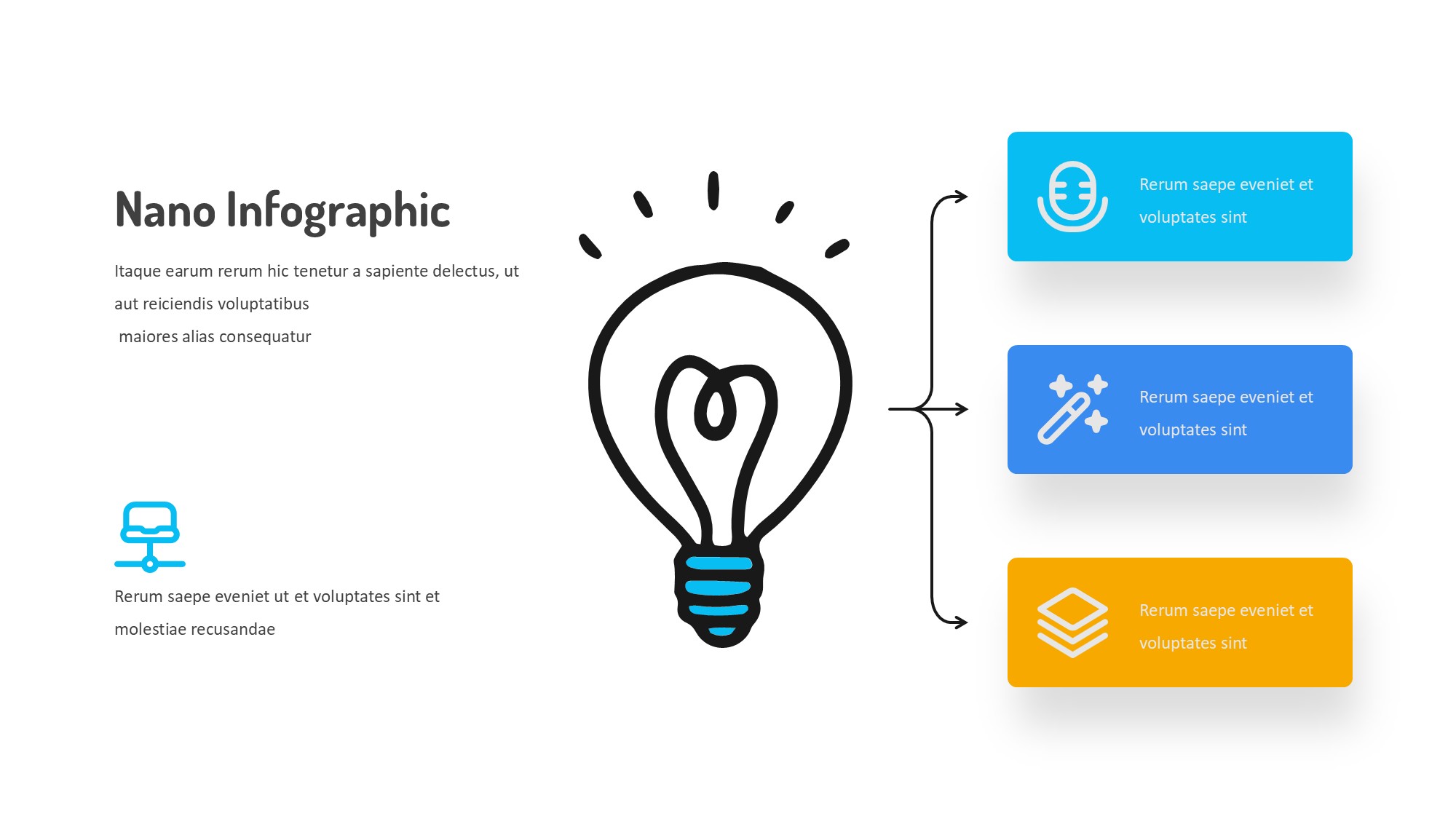 线条图形信息图示PPT模板
