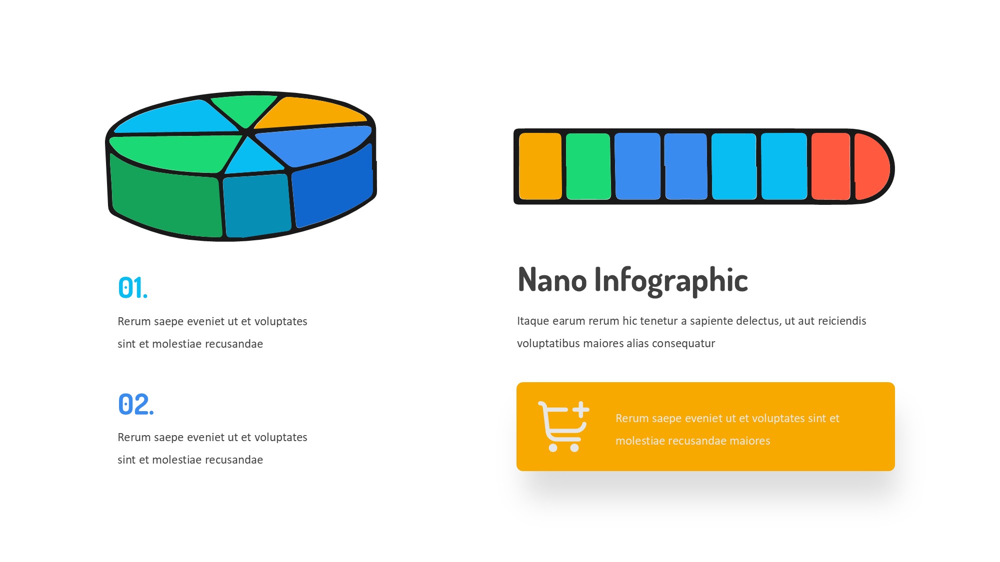 线条图形信息图示PPT模板