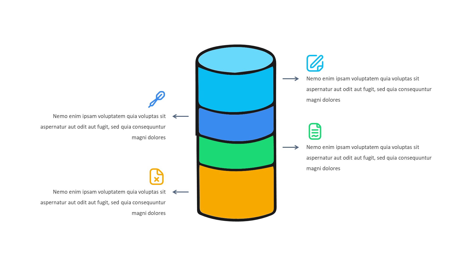线条图形信息图示PPT模板