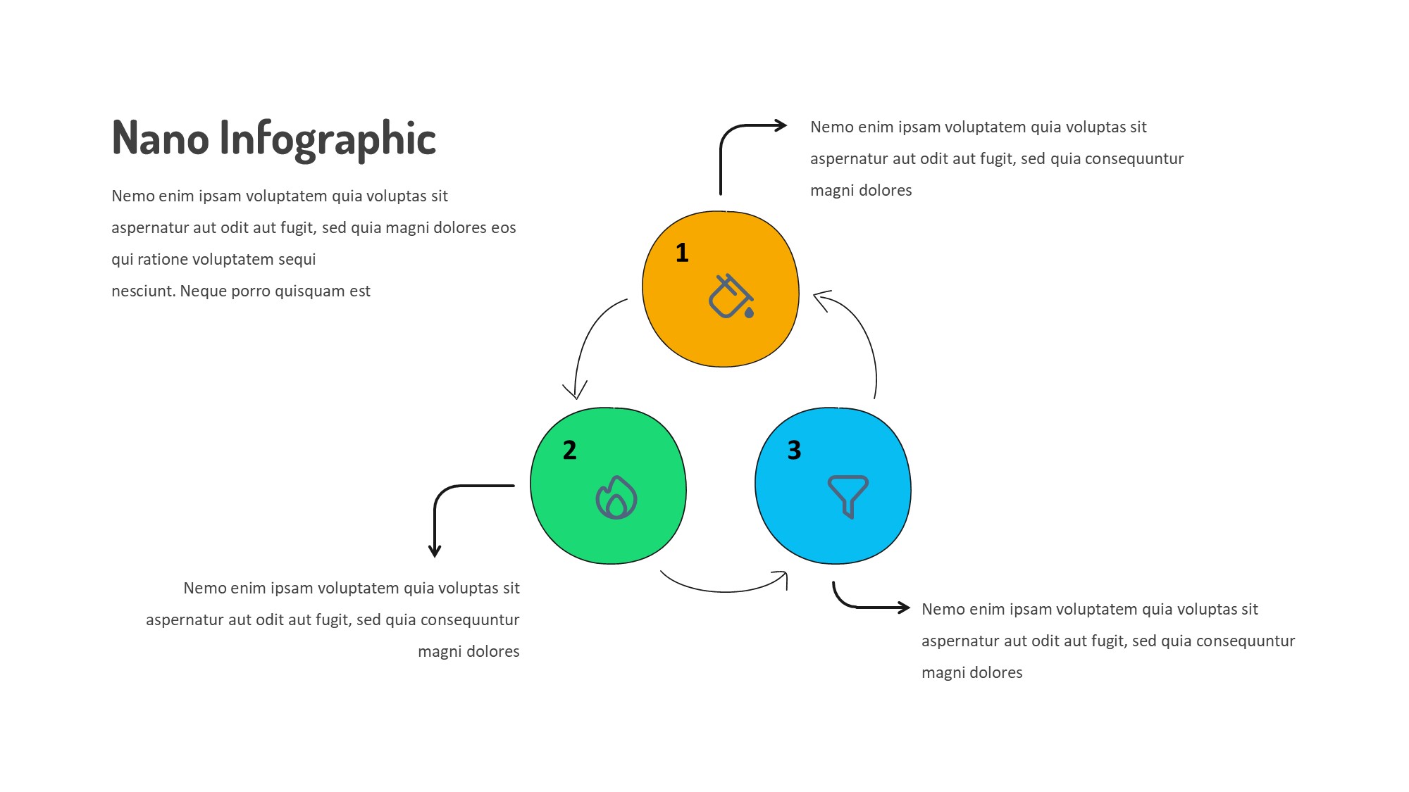 线条图形信息图示PPT模板