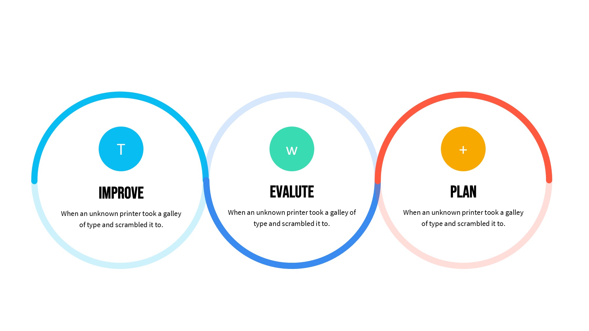 线条图形信息图示PPT模板