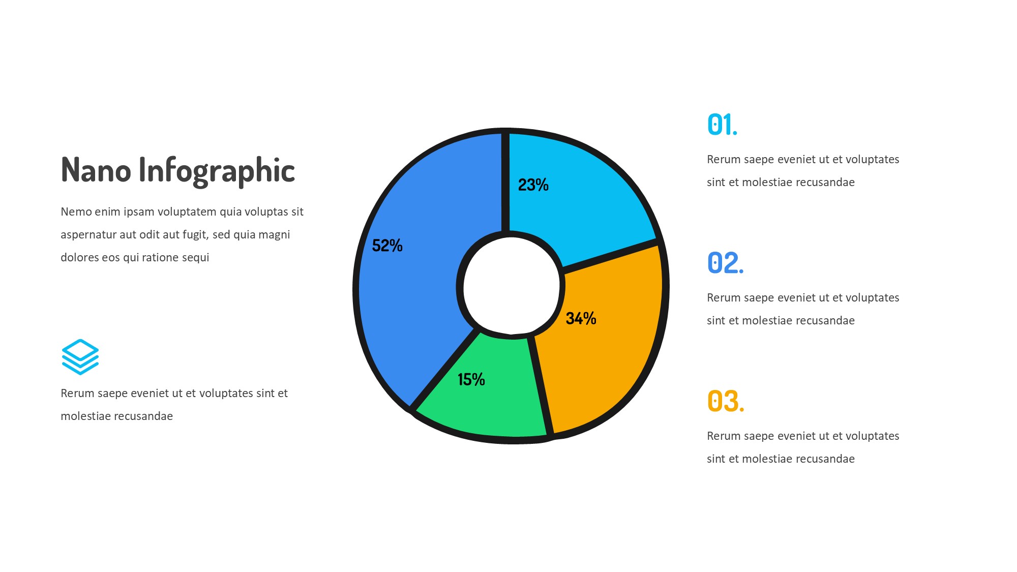 线条图形信息图示PPT模板