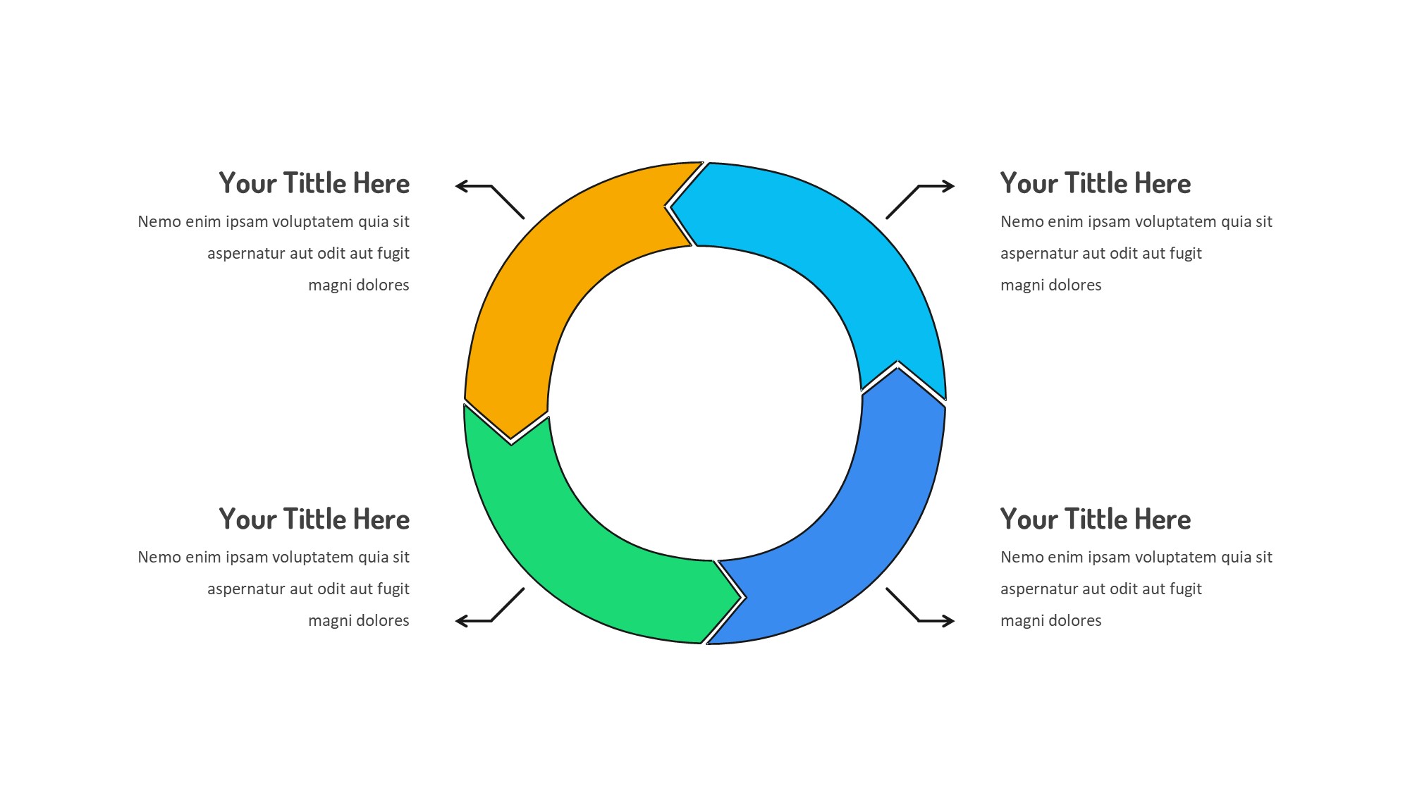 线条图形信息图示PPT模板
