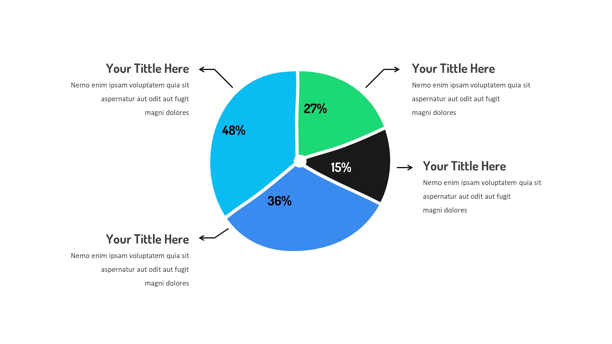线条图形信息图示PPT模板
