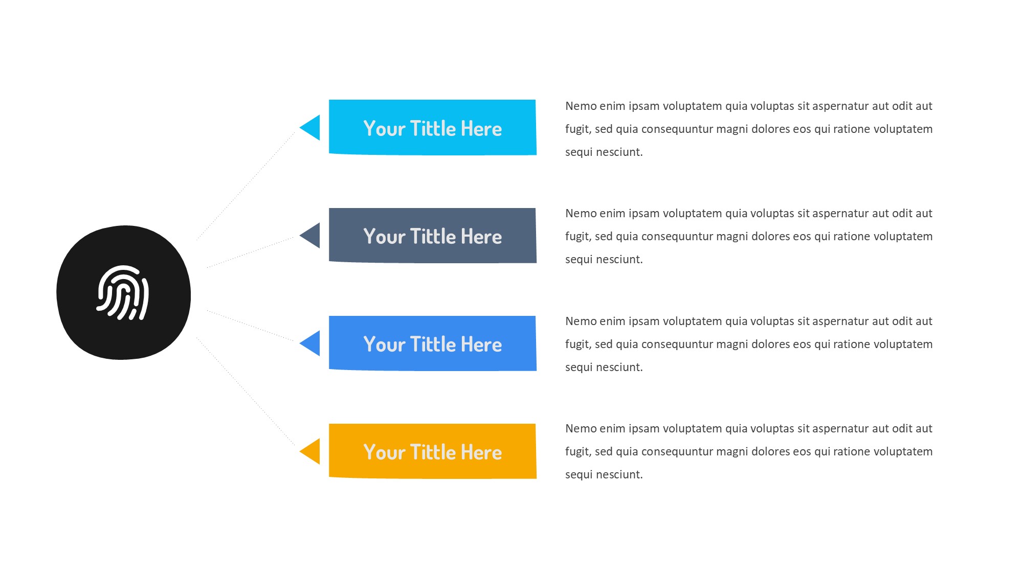 线条图形信息图示PPT模板