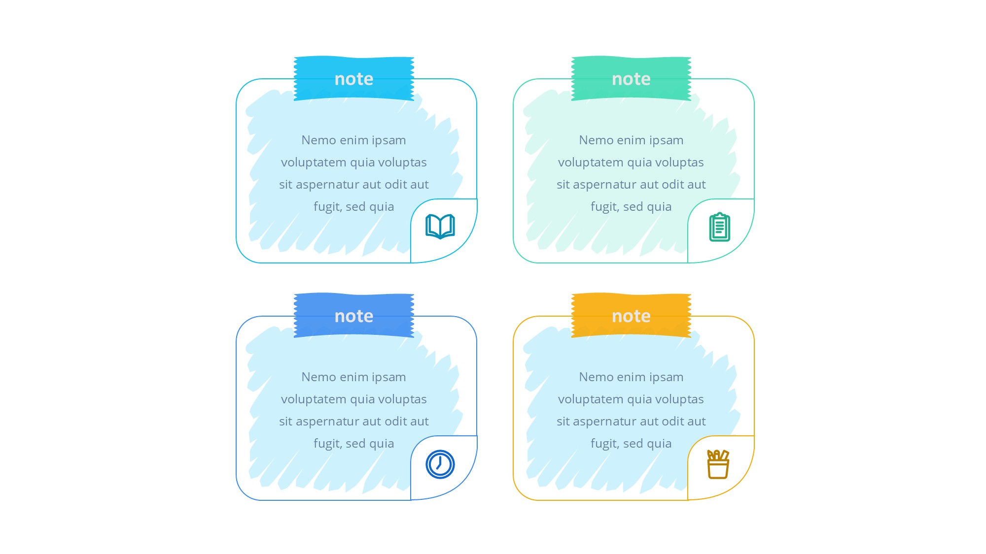 线条图形信息图示PPT模板