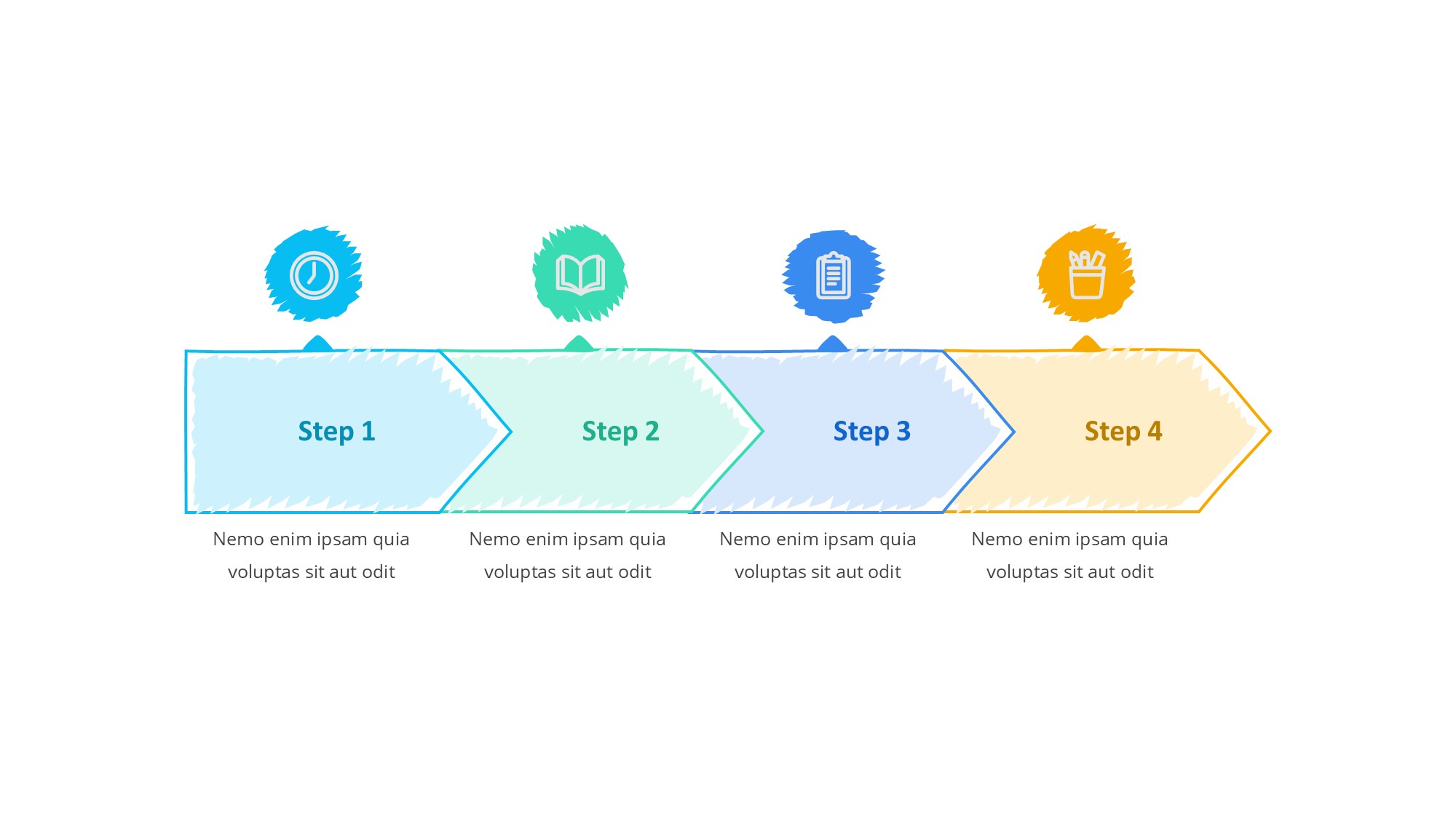 线条图形信息图示PPT模板