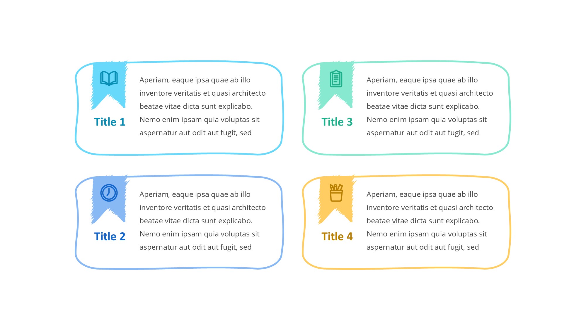 线条图形信息图示PPT模板