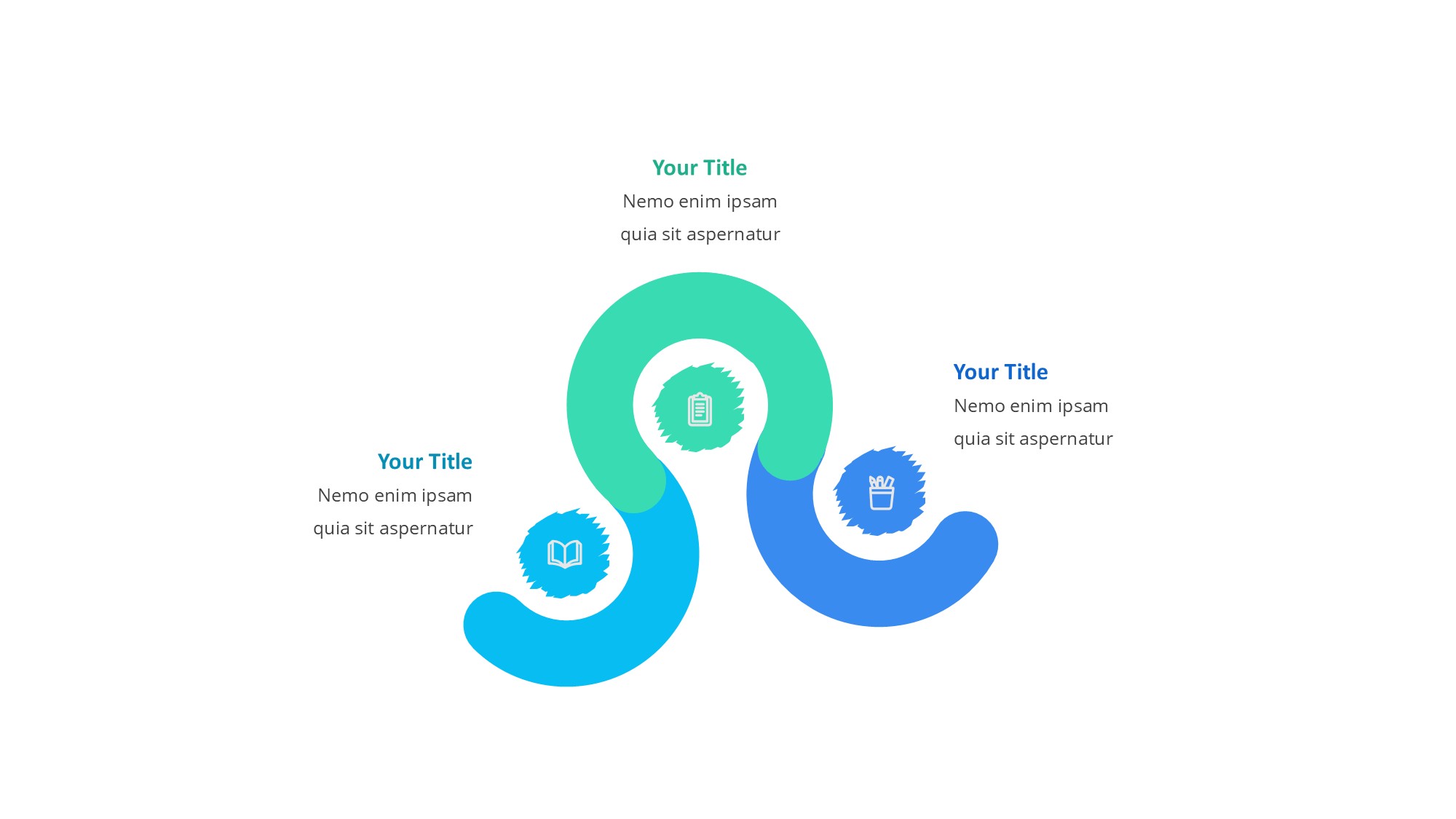 线条图形信息图示PPT模板