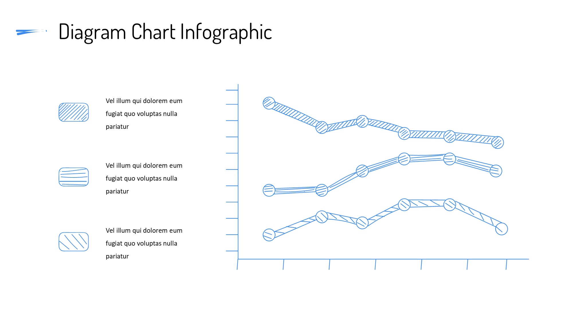 线条图形信息图示PPT模板