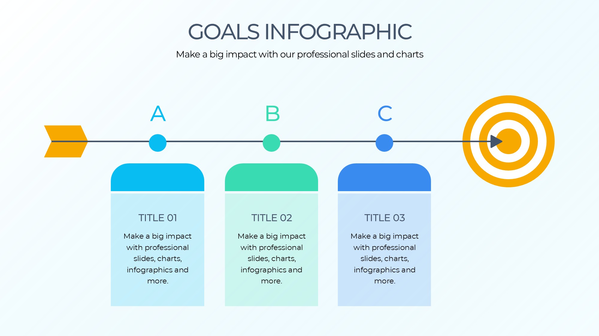 目标图形信息图示PPT模板