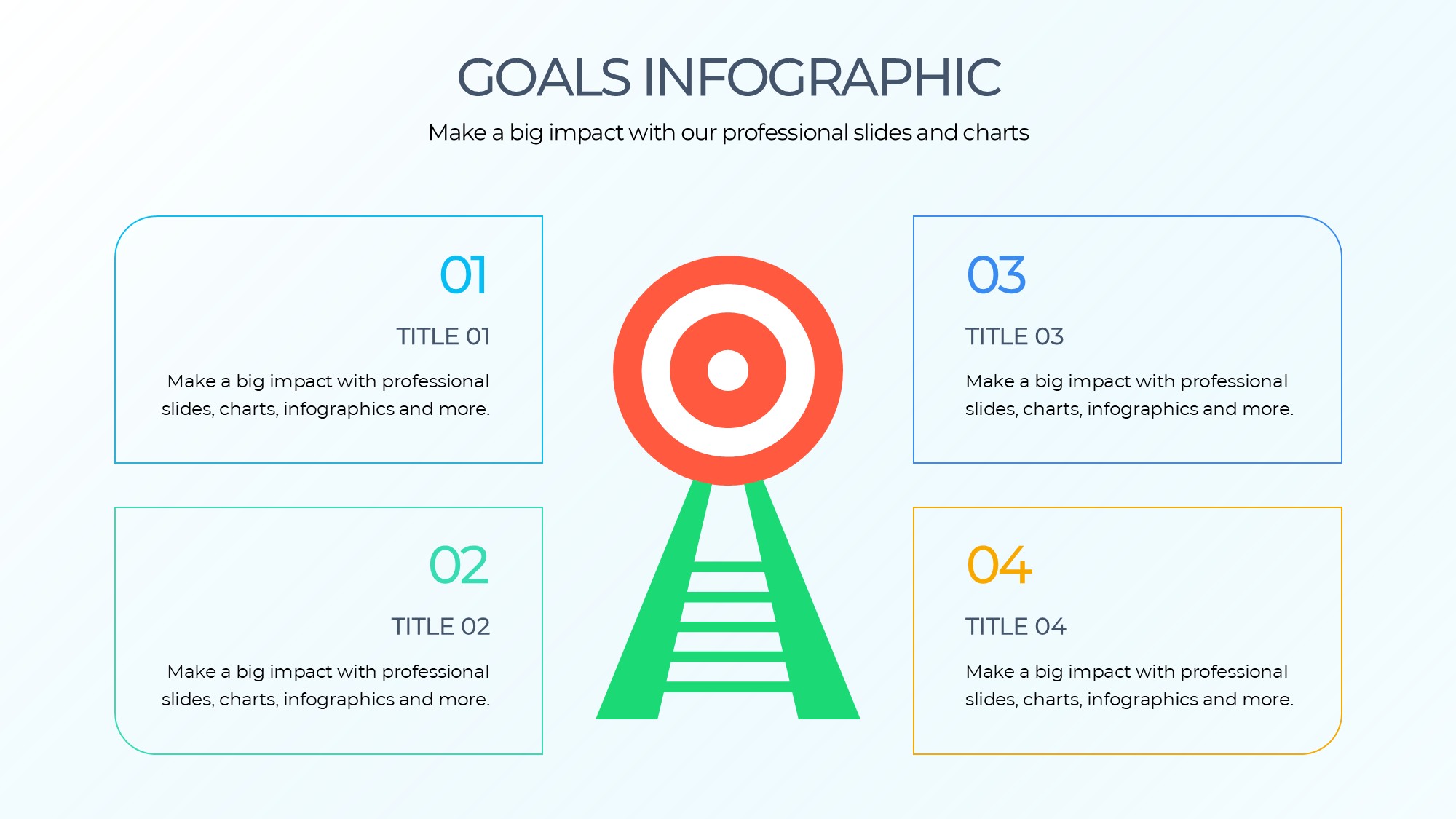 目标图形信息图示PPT模板