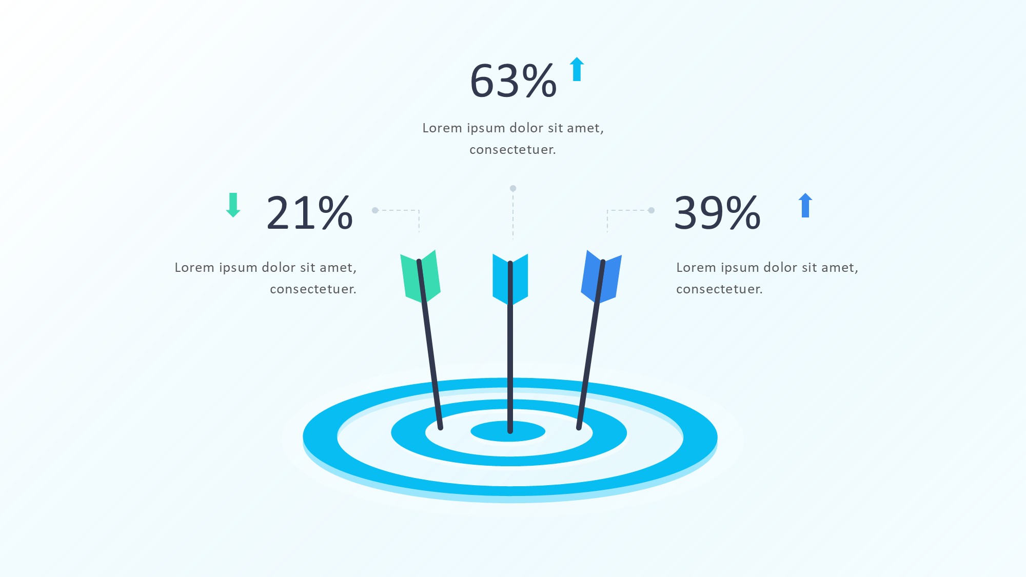 目标图形信息图示PPT模板