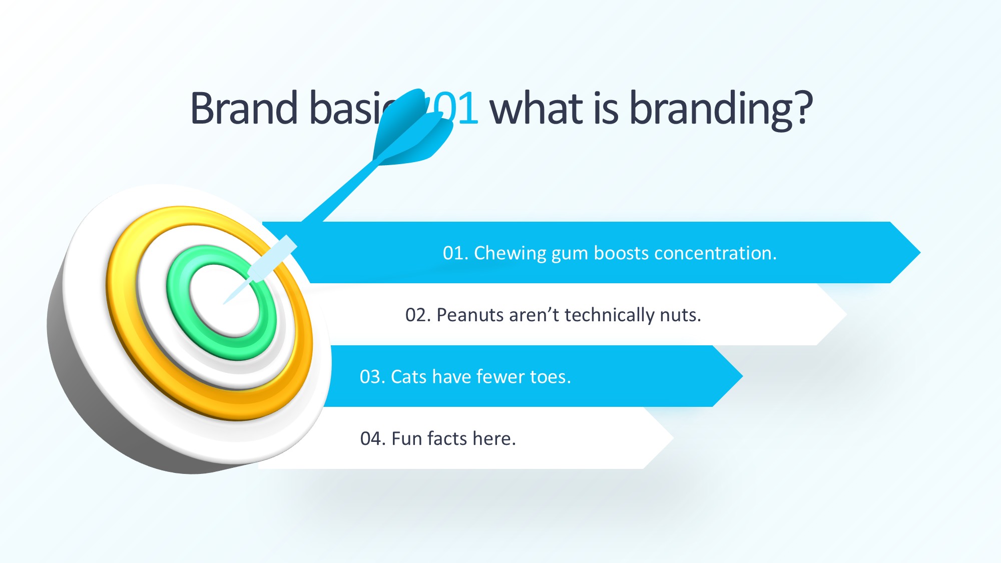 目标图形信息图示PPT模板