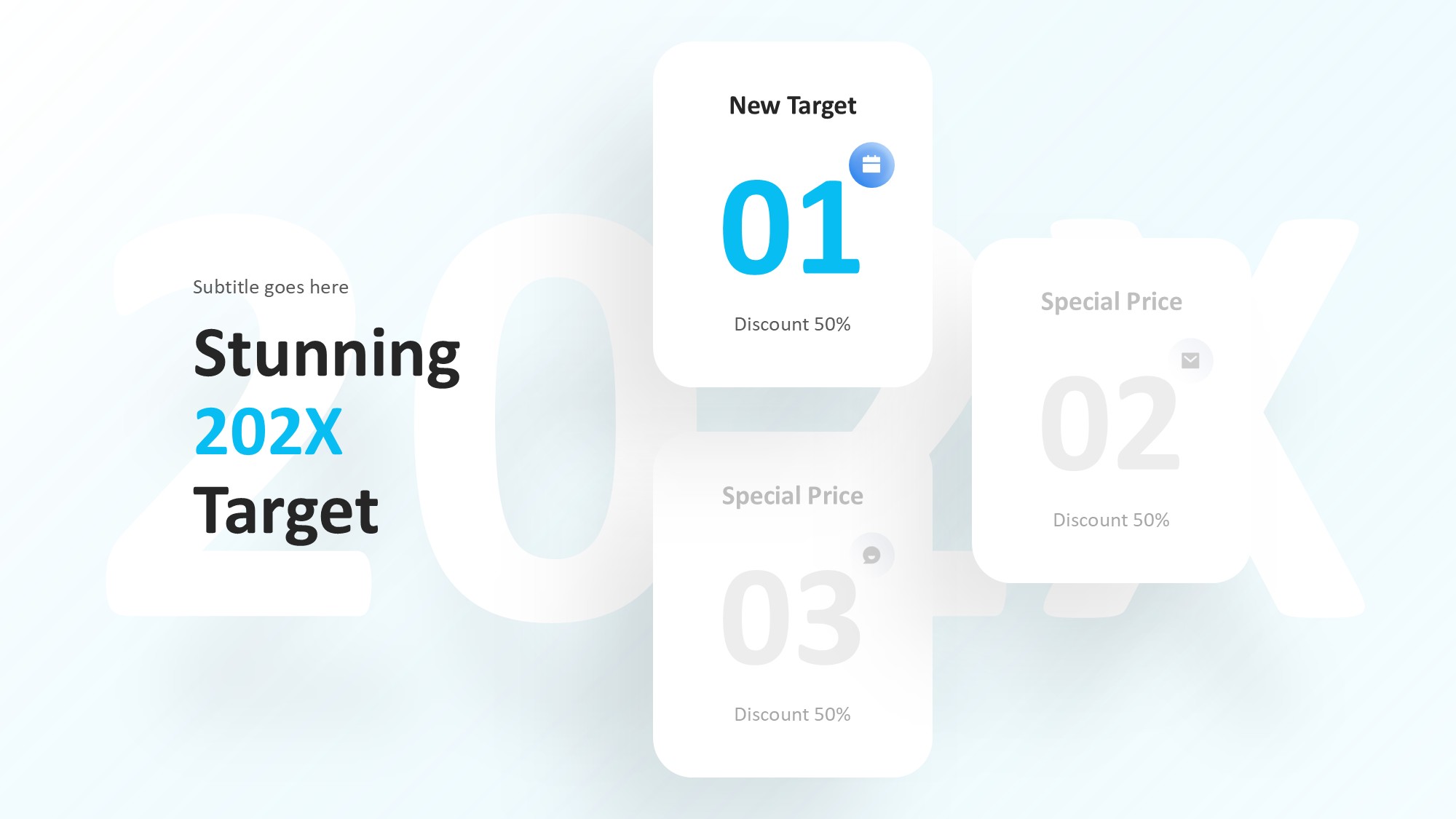 目标图形信息图示PPT模板