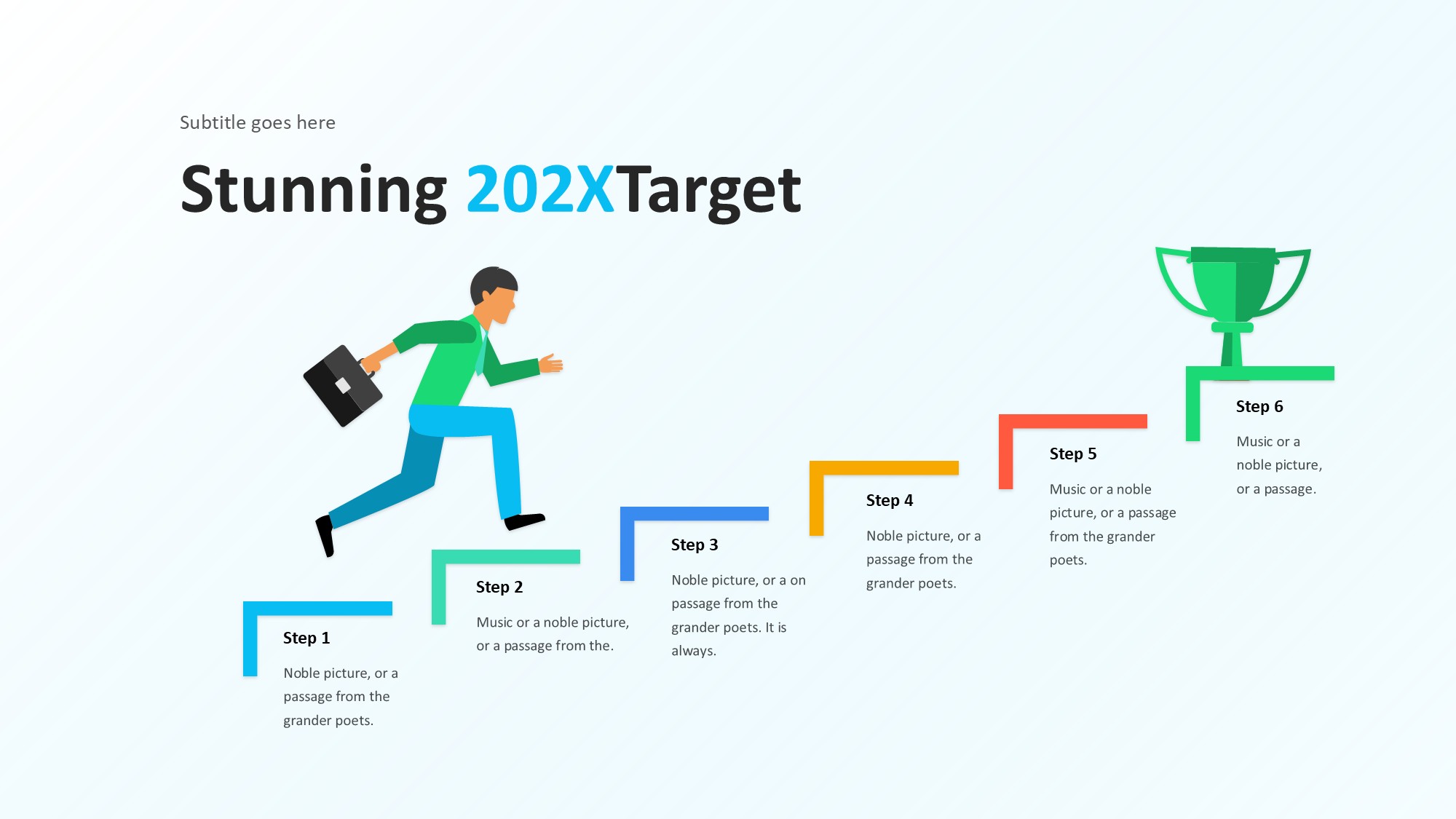 目标图形信息图示PPT模板