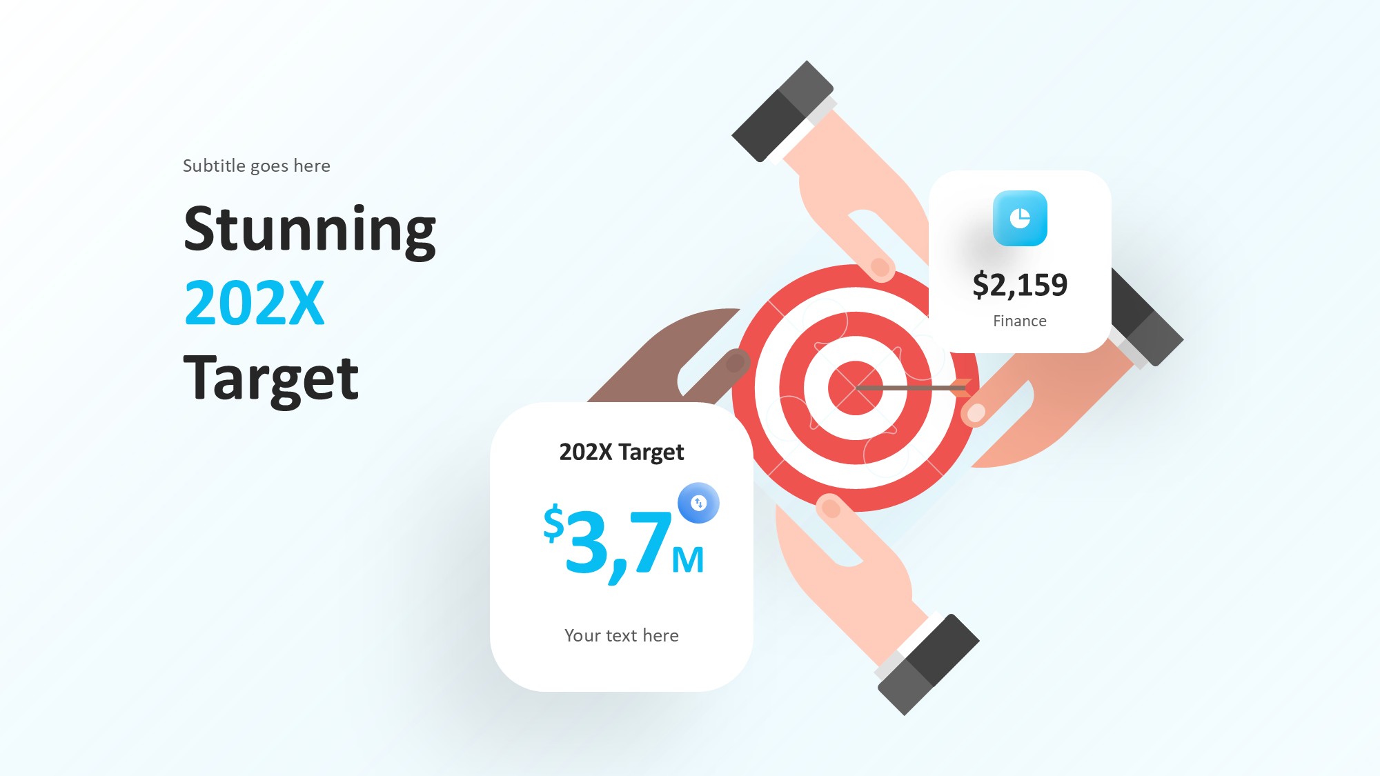 目标图形信息图示PPT模板