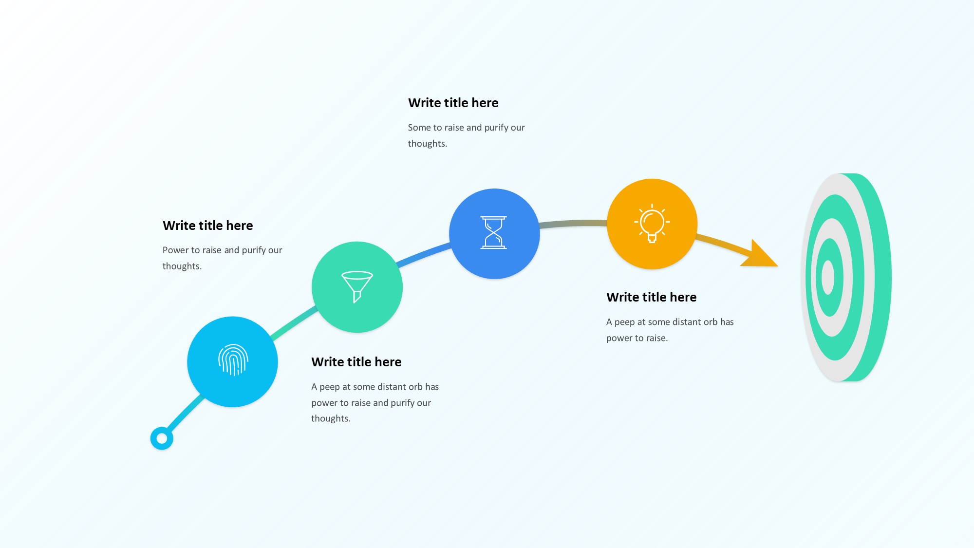 目标图形信息图示PPT模板