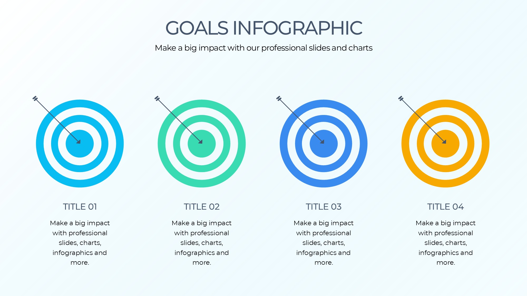 目标图形信息图示PPT模板