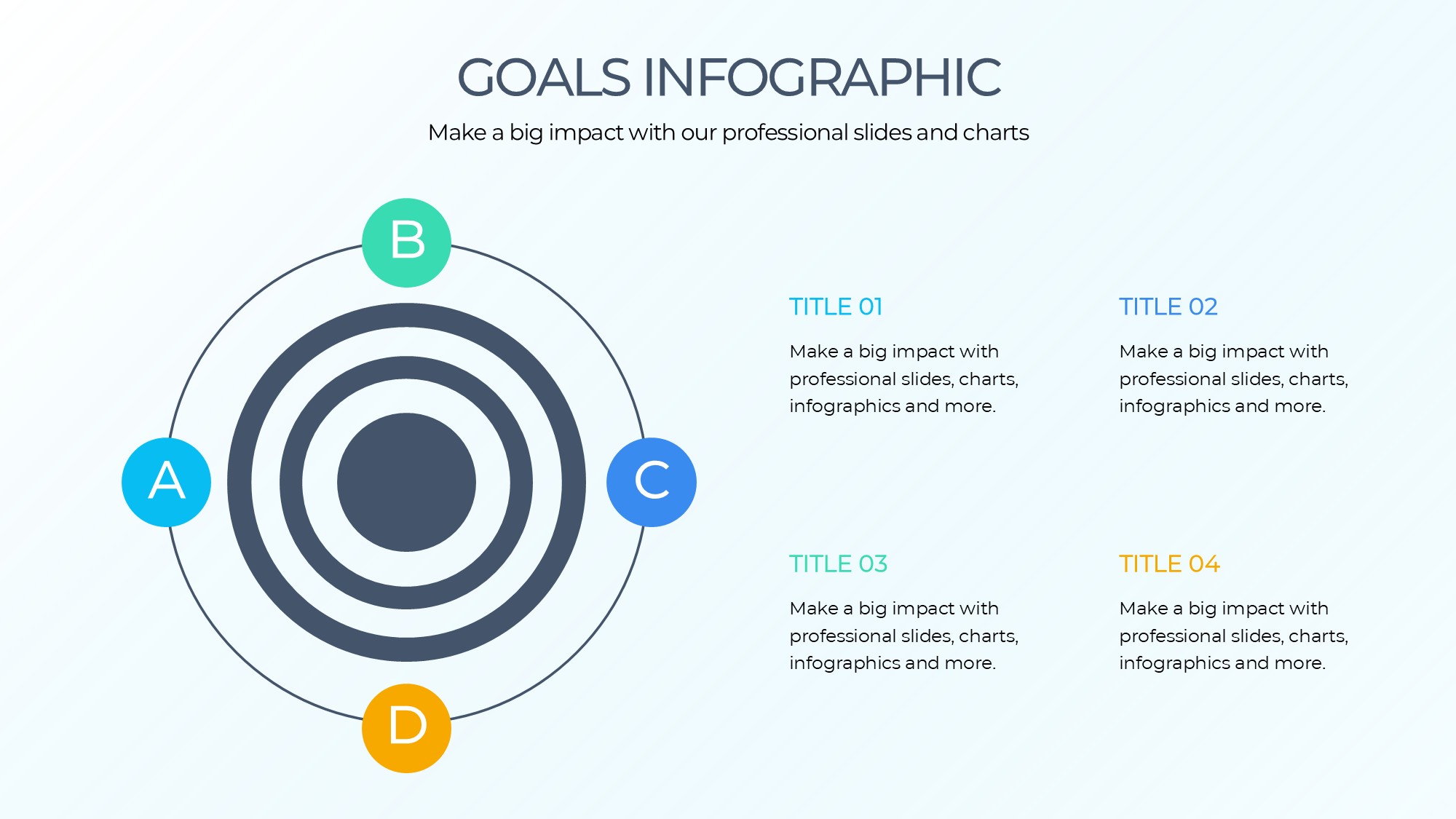 目标图形信息图示PPT模板