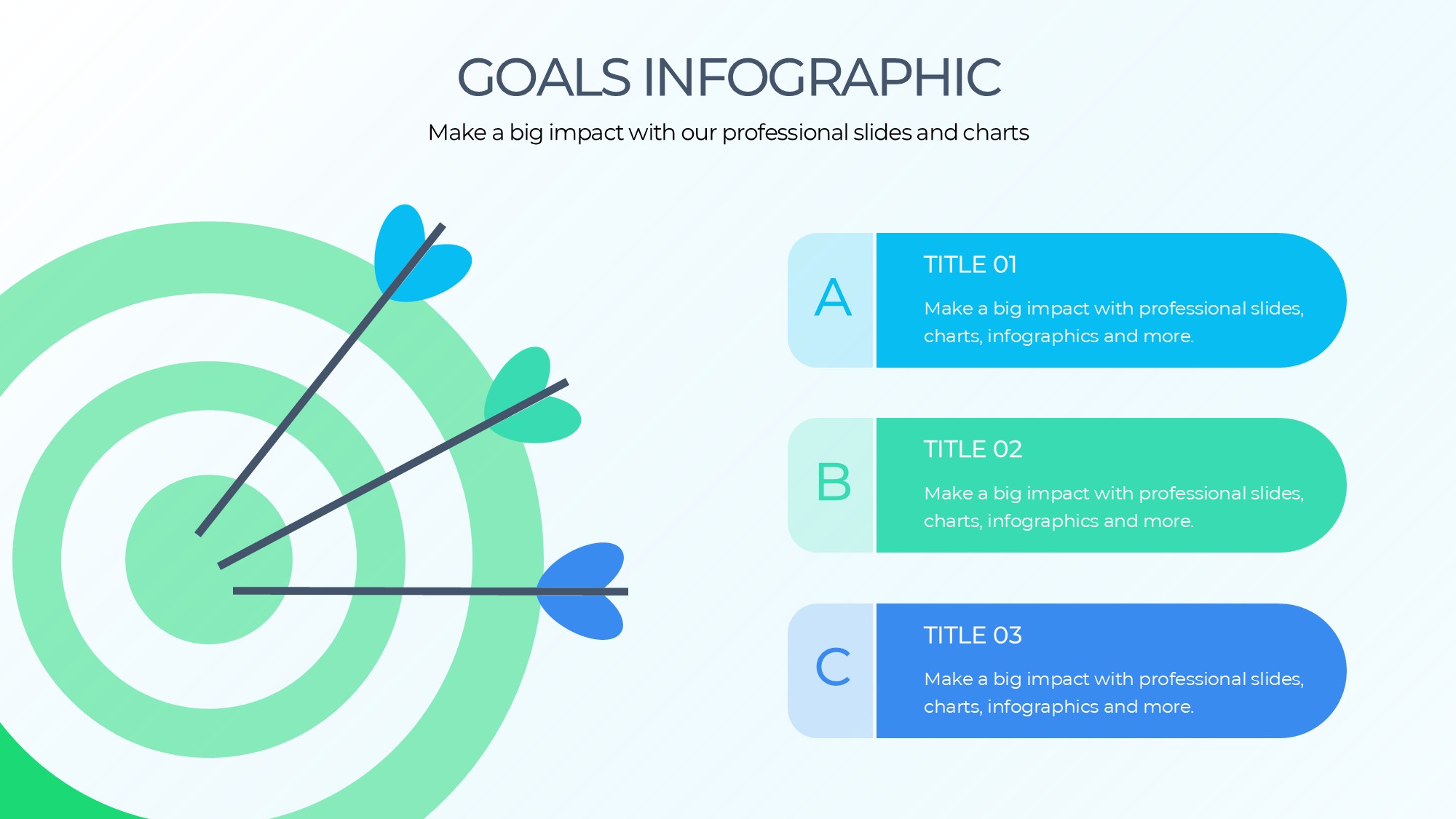 目标图形信息图示PPT模板