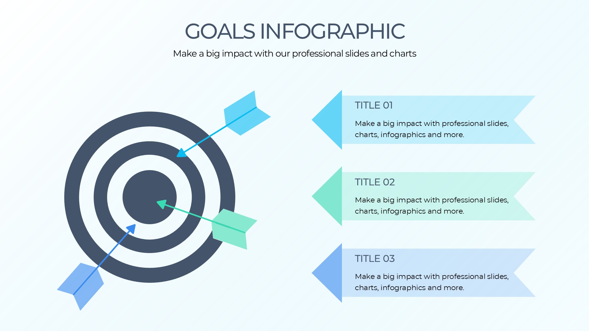 目标图形信息图示PPT模板