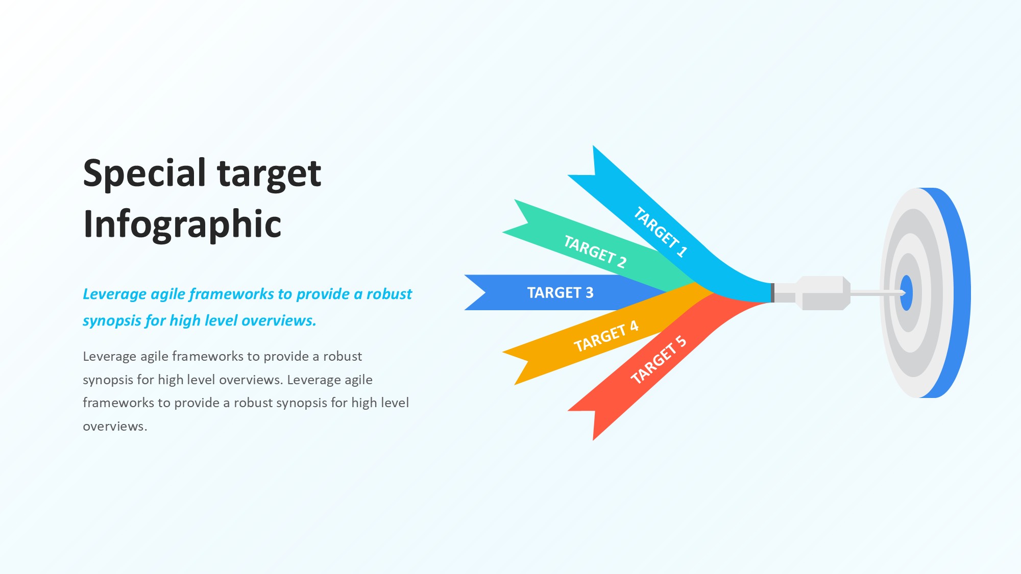 目标图形信息图示PPT模板