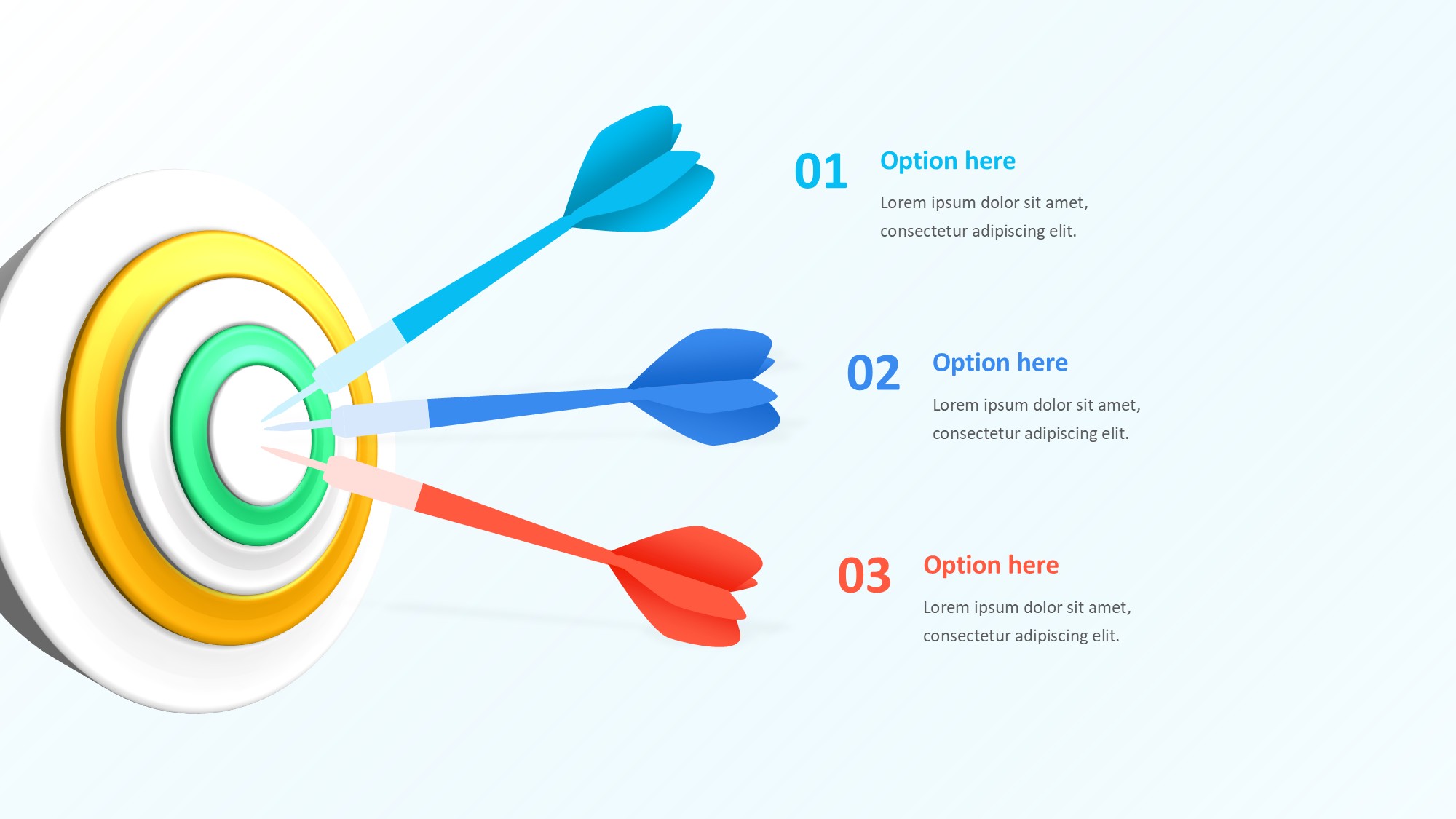 目标图形信息图示PPT模板