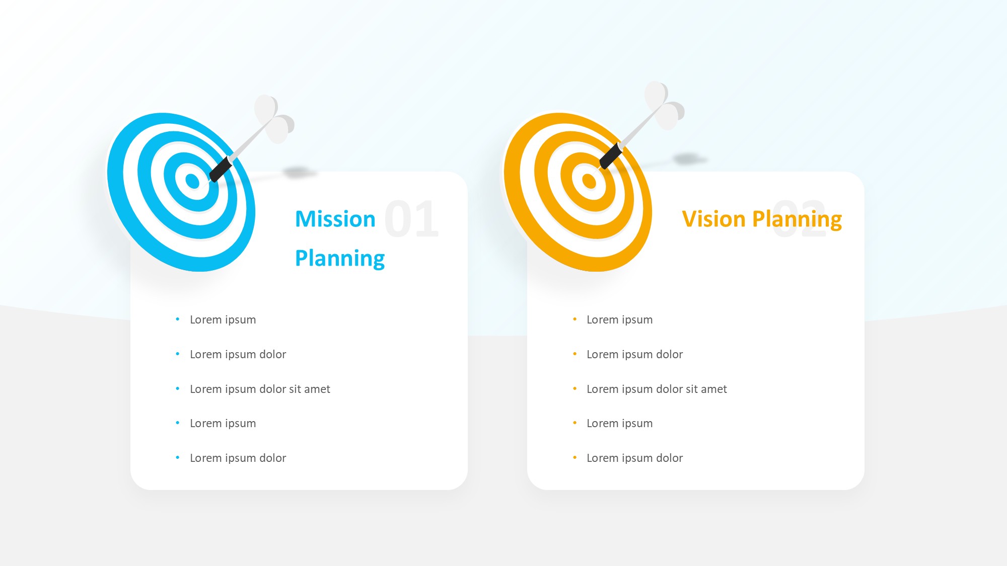 目标图形信息图示PPT模板