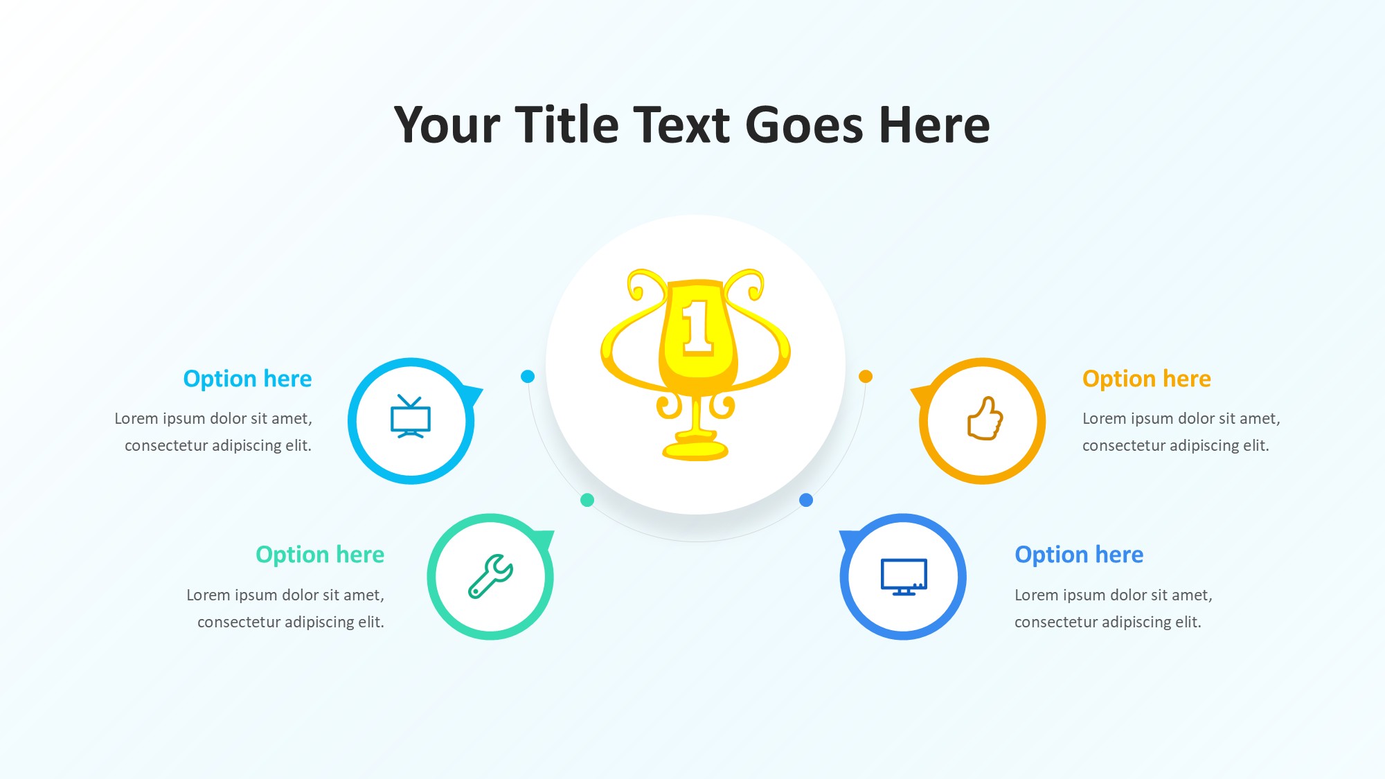 目标图形信息图示PPT模板