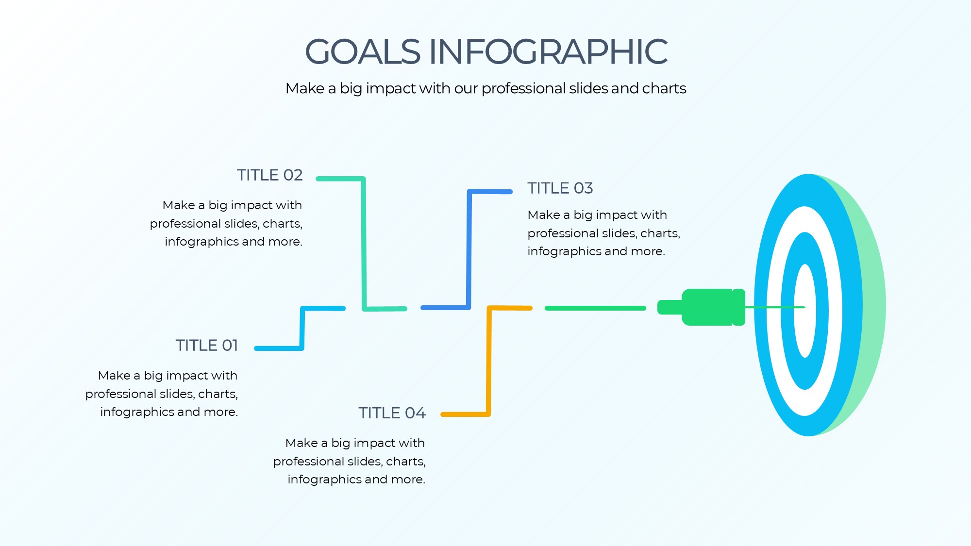 目标图形信息图示PPT模板