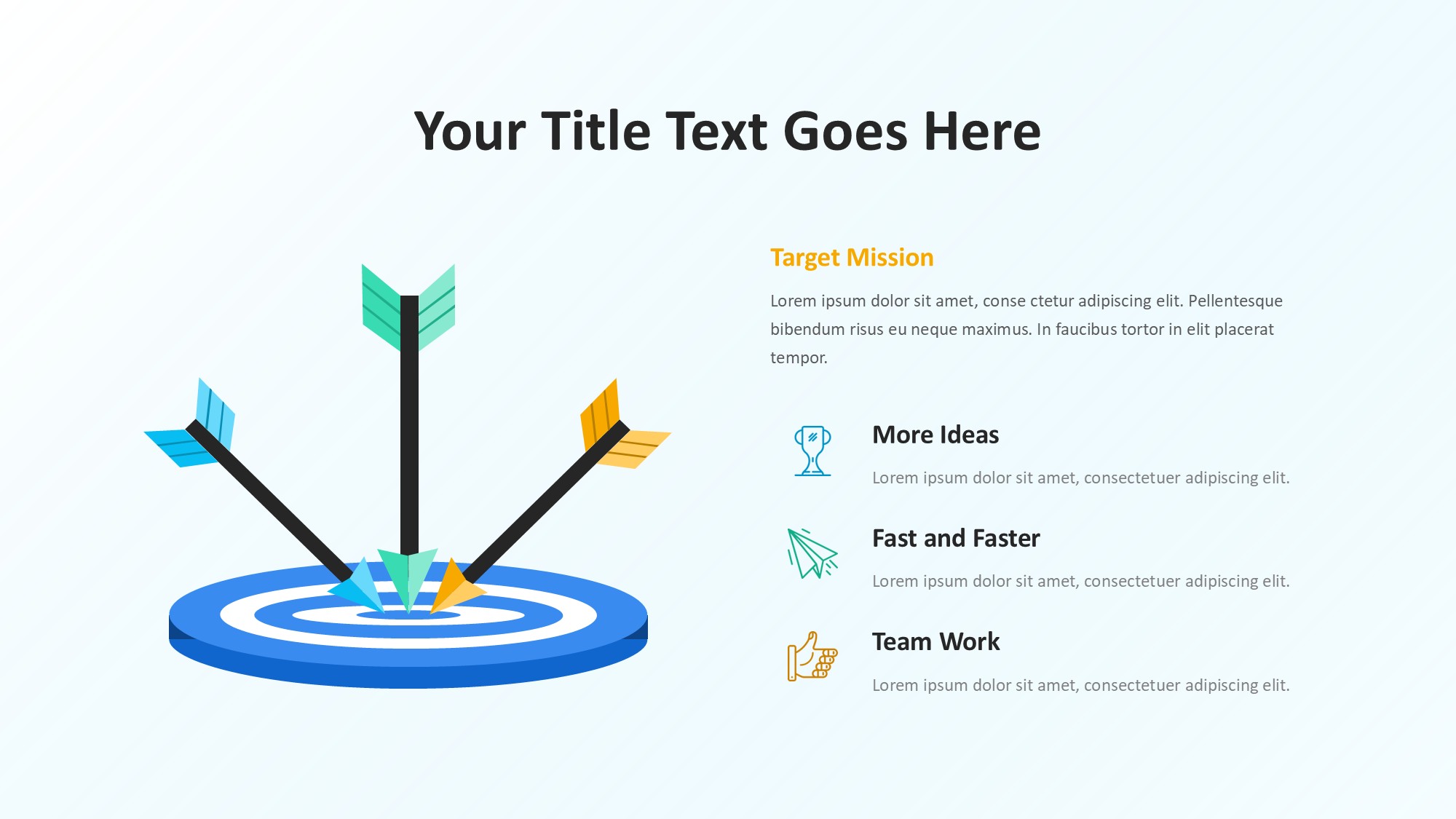 目标图形信息图示PPT模板
