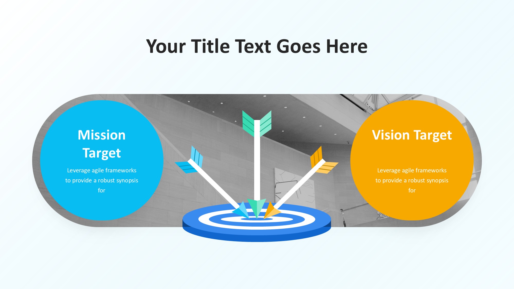 目标图形信息图示PPT模板